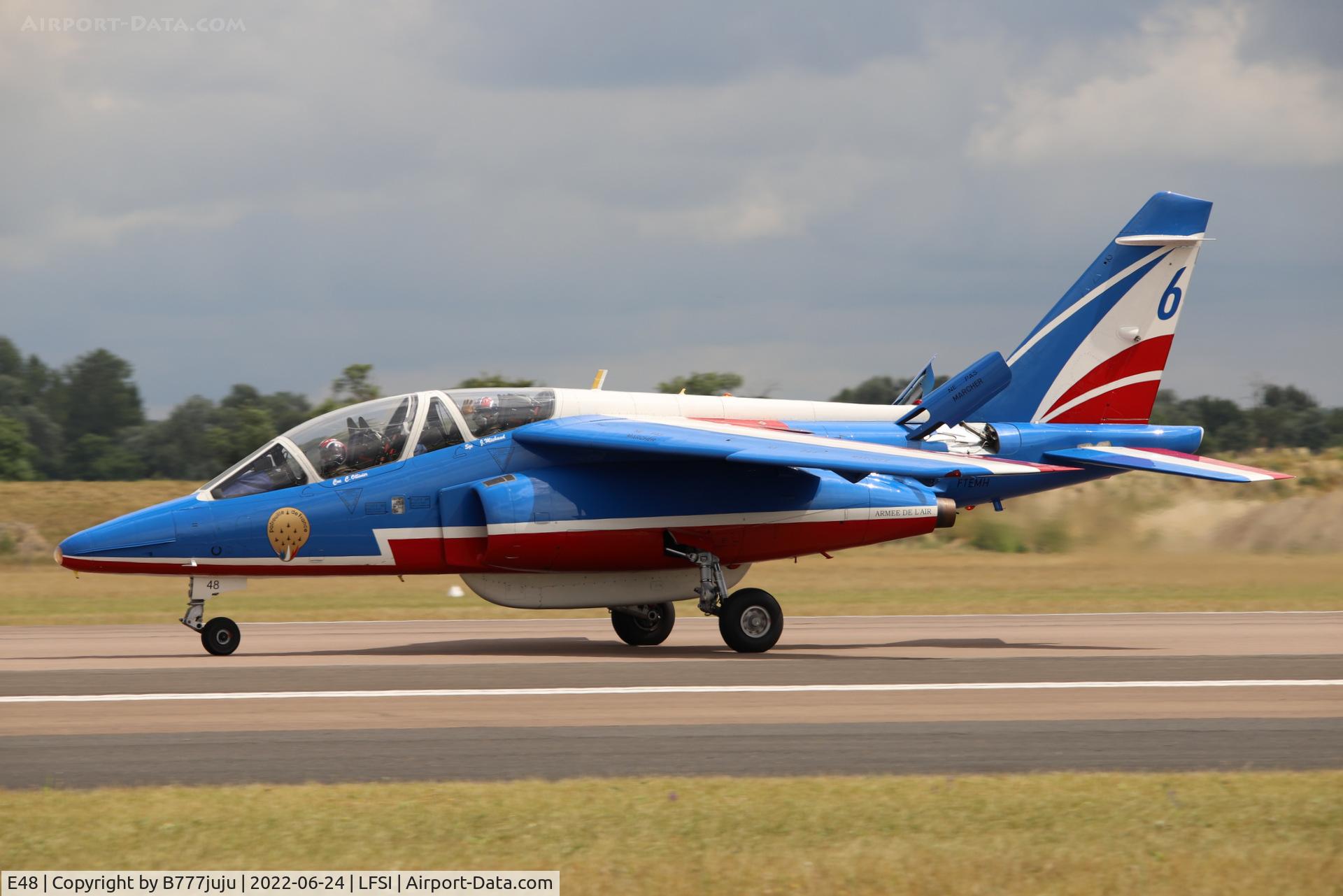 E48, Dassault-Dornier Alpha Jet E C/N E48, during Saint-Dizier airshow 2022