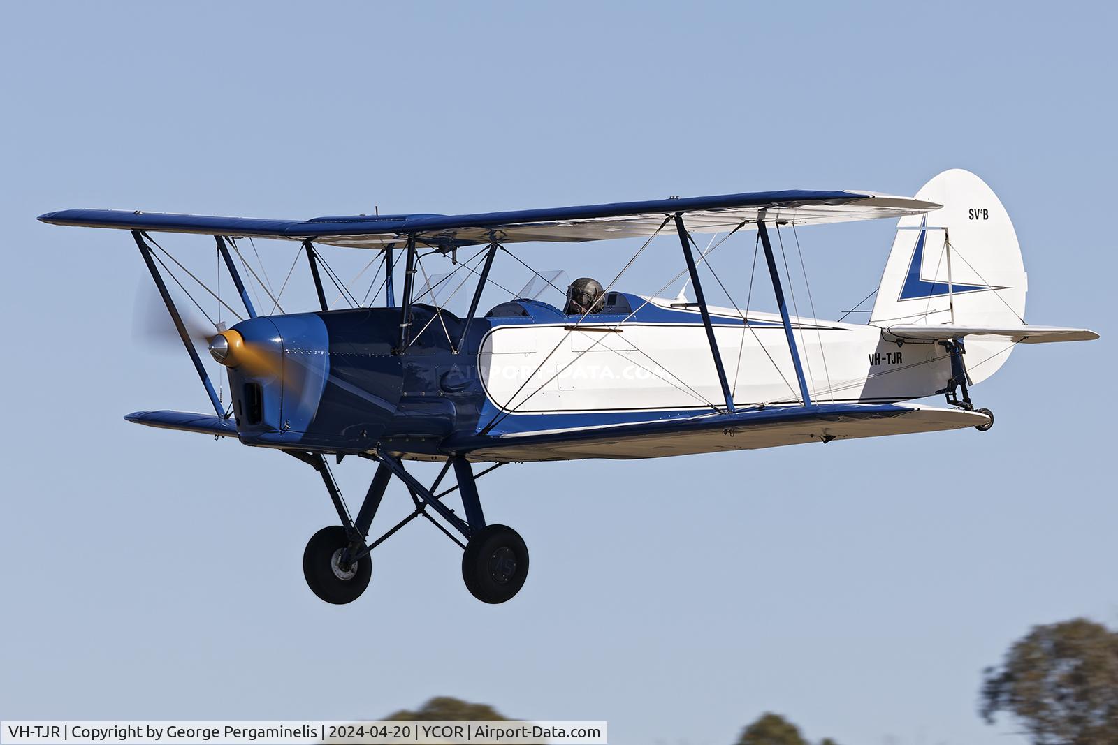 VH-TJR, 1949 Nord Stampe SV-4C C/N 49, Antique Aeroplane Association of Australia National Fly-in 2024.