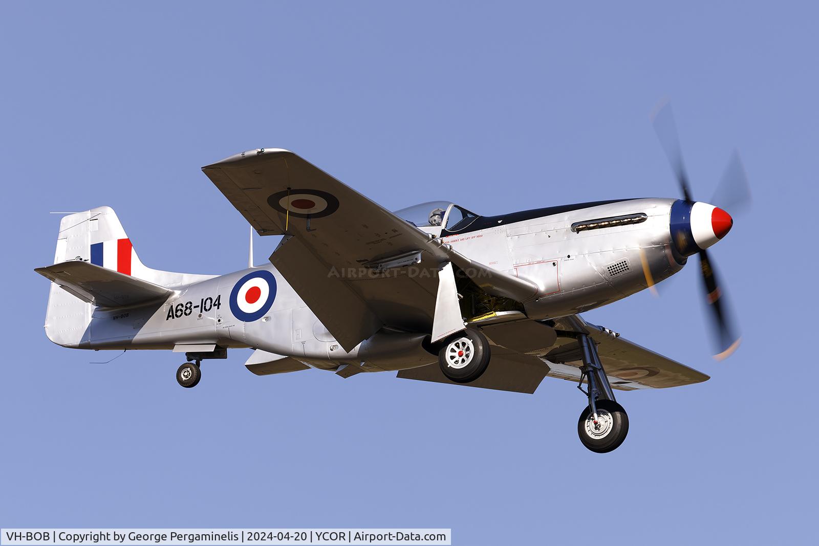 VH-BOB, CAC CA-18 Mk21 C/N A68104, Antique Aeroplane Association of Australia National Fly-in 2024.