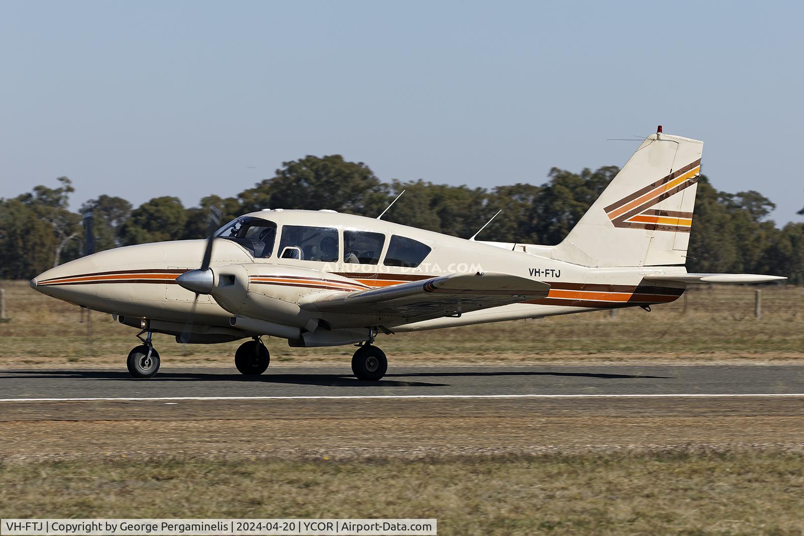 VH-FTJ, 1979 Piper PA-23-250 Aztec F C/N 27-7854088, Antique Aeroplane Association of Australia National Fly-in 2024.