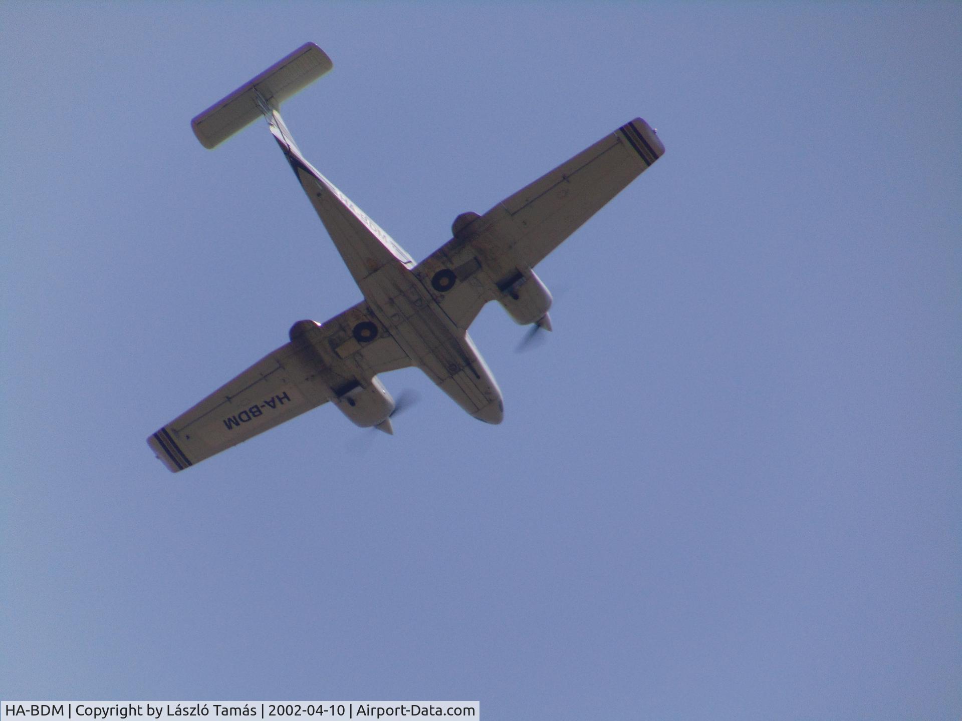 HA-BDM, Piper PA-44-180T Turbo Seminole C/N 44-8107038, Flying above Kaposfüred village (Hungary).