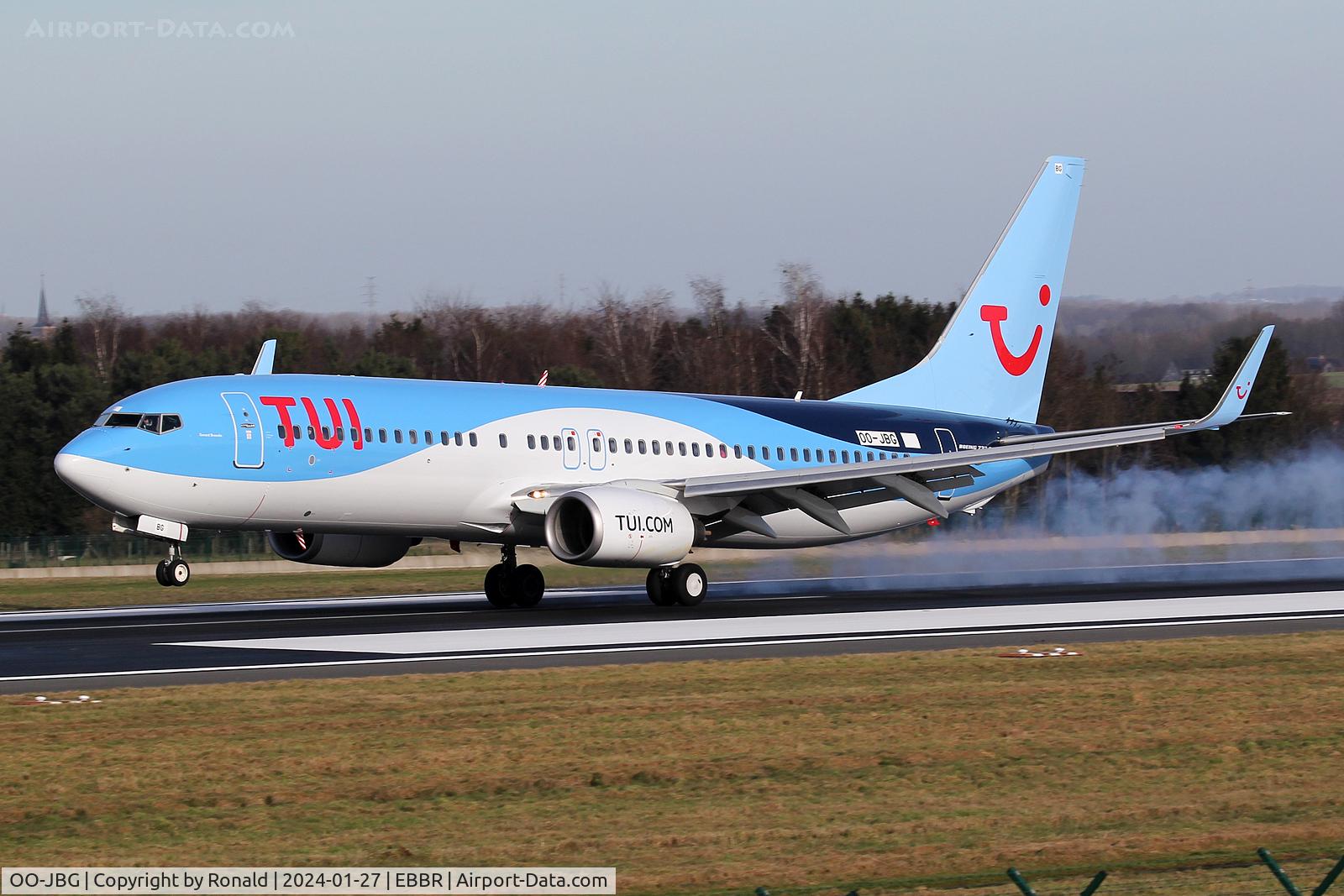 OO-JBG, 2008 Boeing 737-8K5 C/N 35142, at ebbr