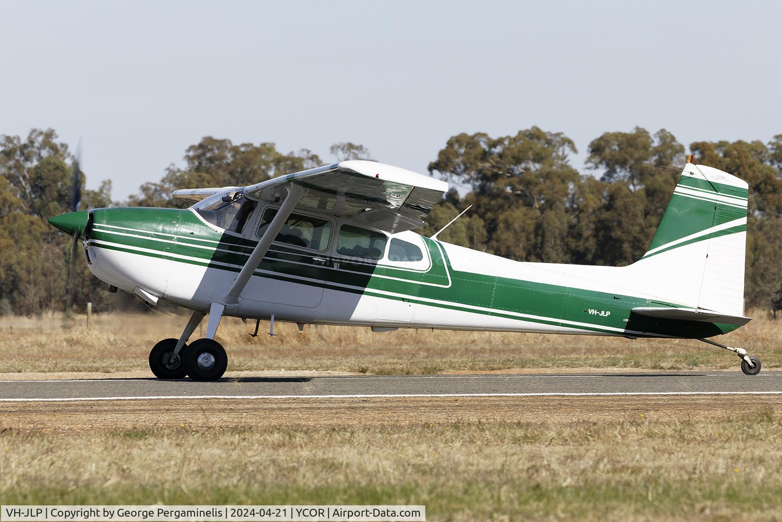 VH-JLP, 1973 Cessna 180J C/N 180-52383, Antique Aeroplane Association of Australia National Fly-in 2024.