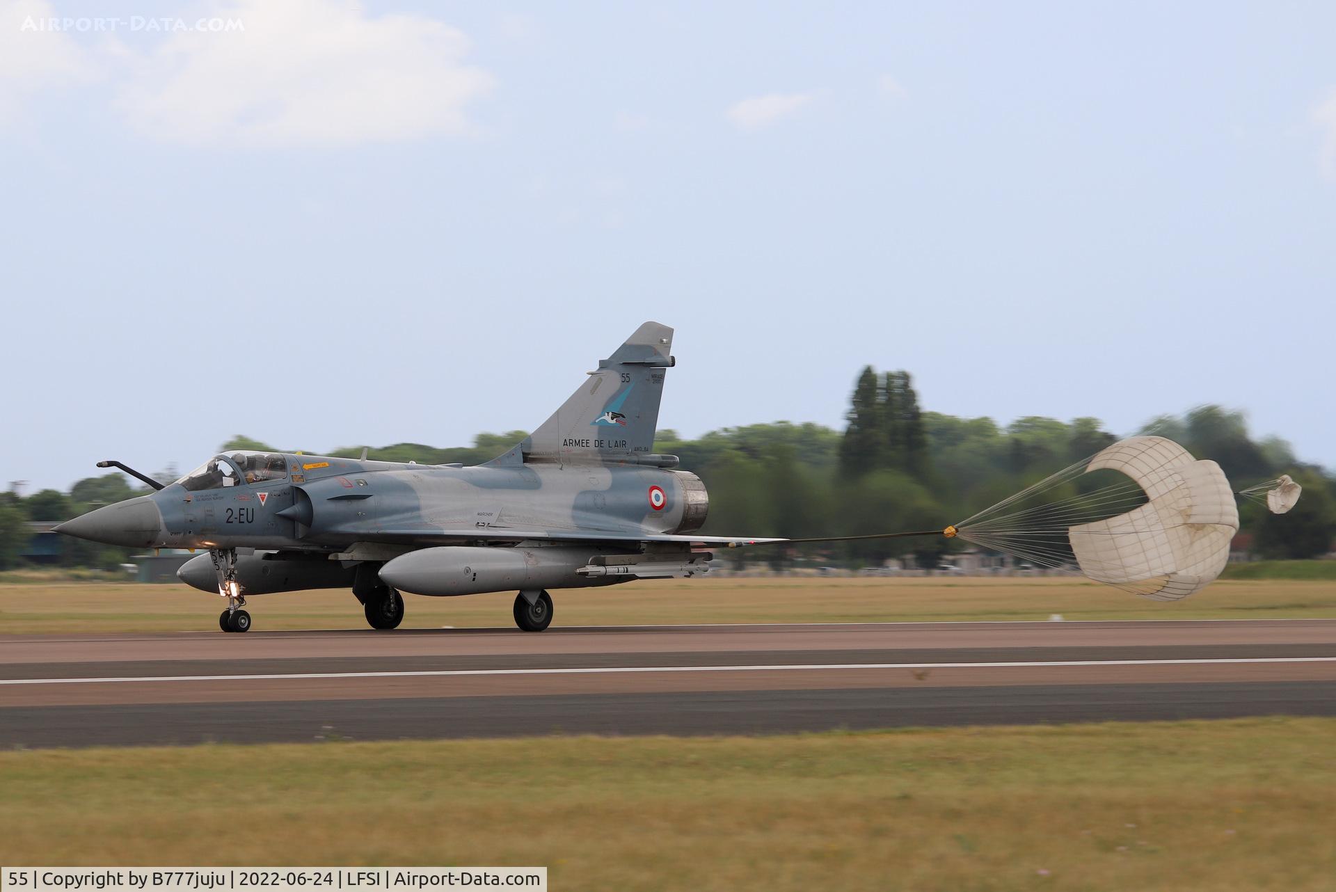 55, Dassault Mirage 2000-5F C/N 250, during Saint-Dizier airshow 2022