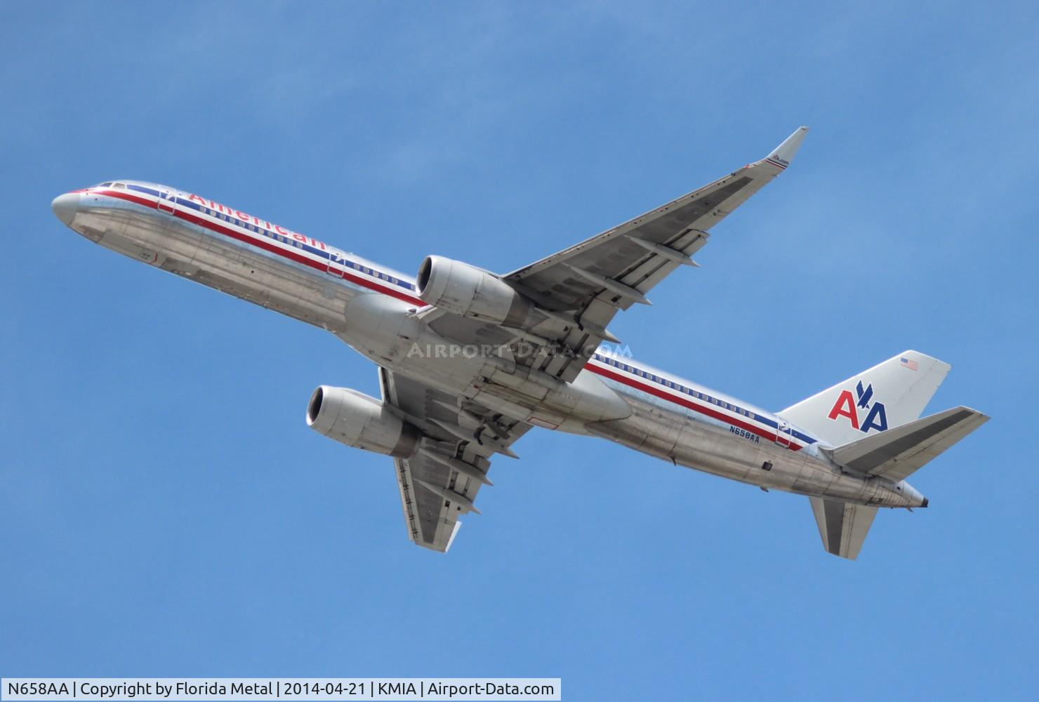 N658AA, 1991 Boeing 757-223 C/N 24616, AAL 752 oc zx MIA-ORD