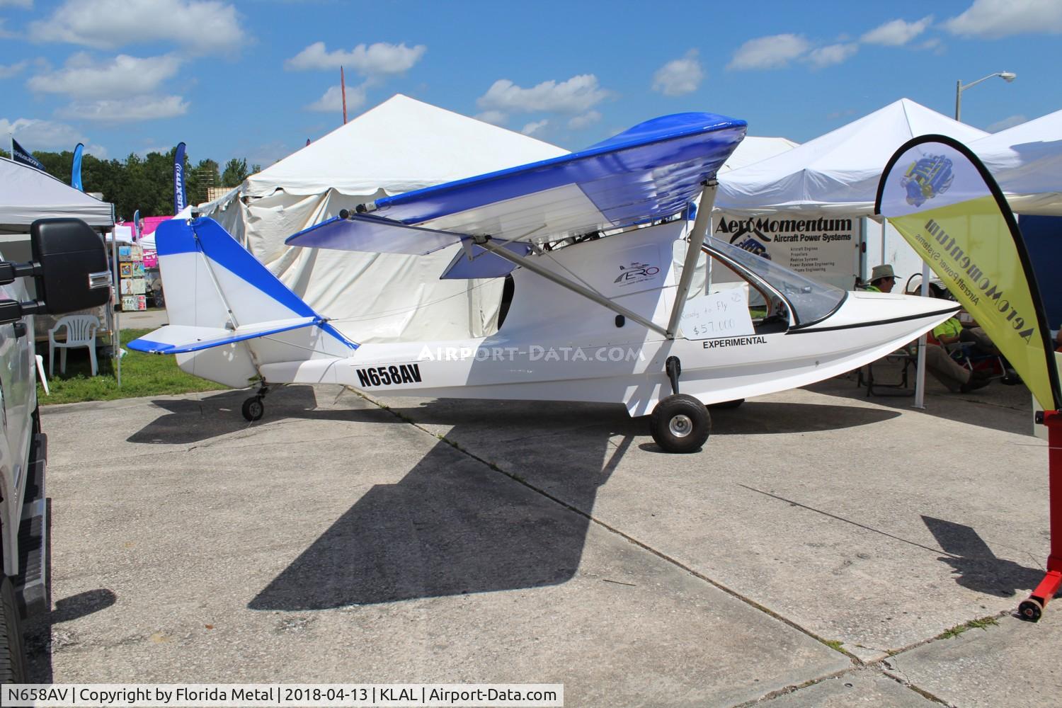N658AV, 2016 ALEXANDER S ROLINSKI AVENTURA II C/N AA2A0176, Aventura II zx