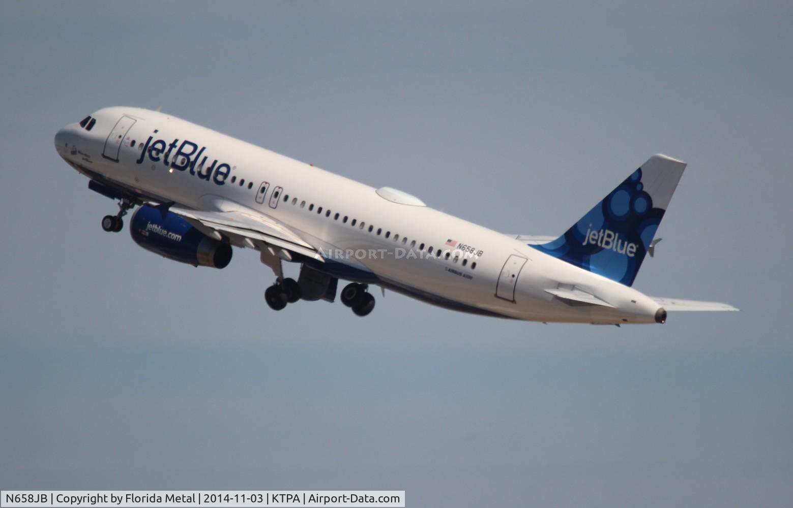 N658JB, 2007 Airbus A320-232 C/N 3150, JBU A320 zx TPA-BOS