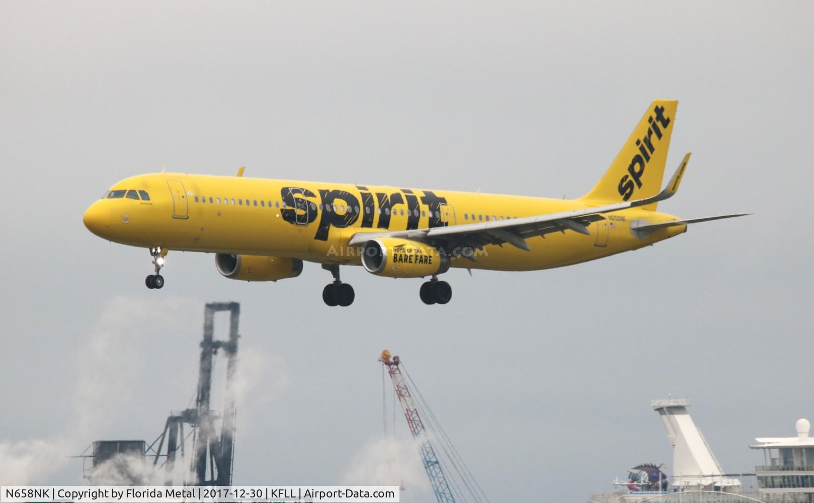 N658NK, 2015 Airbus A321-231 C/N 6736, NKS A321 zx PHL-FLL