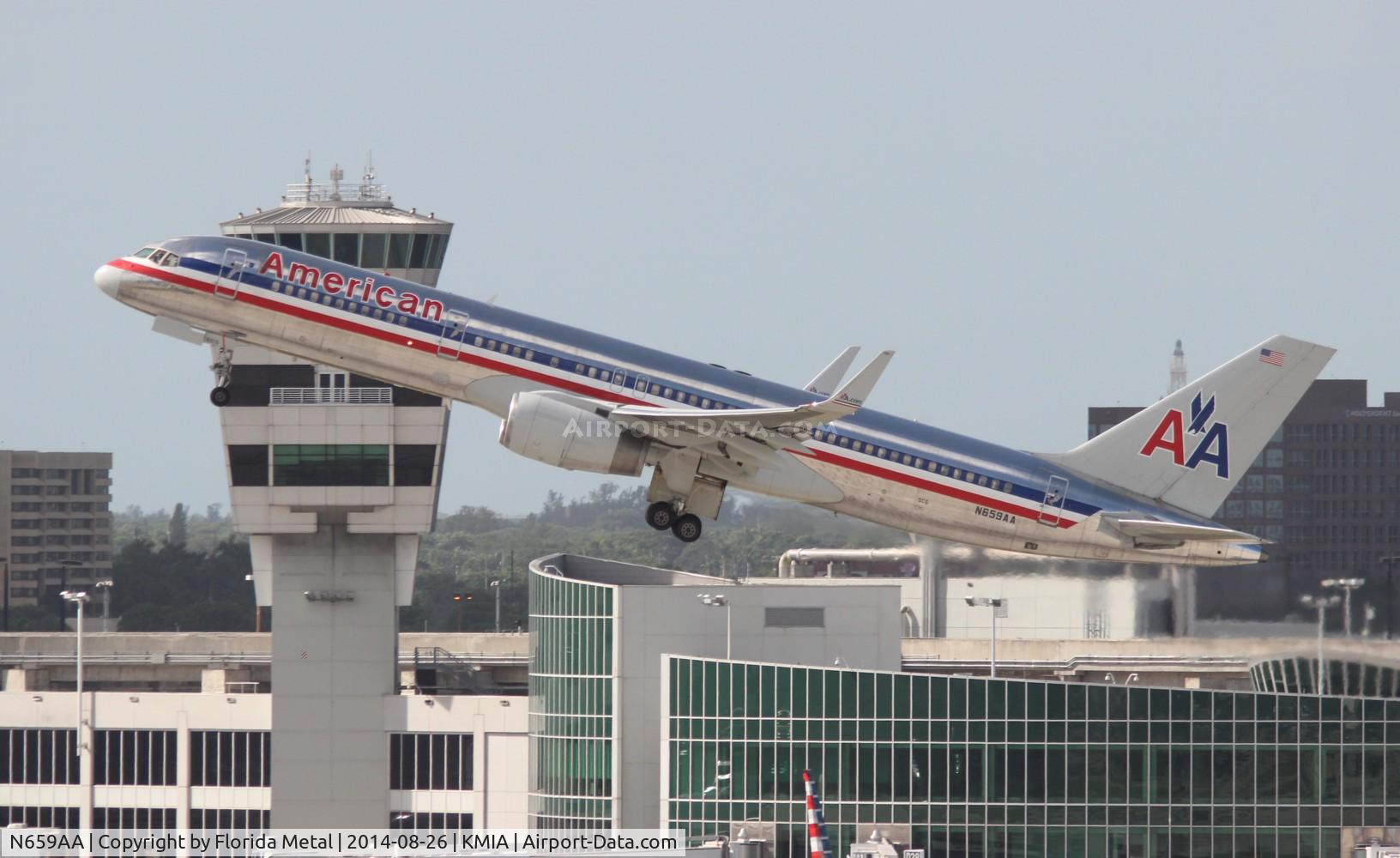 N659AA, 1992 Boeing 757-223 C/N 24617, AAL 752 oc zx MIA-JFK