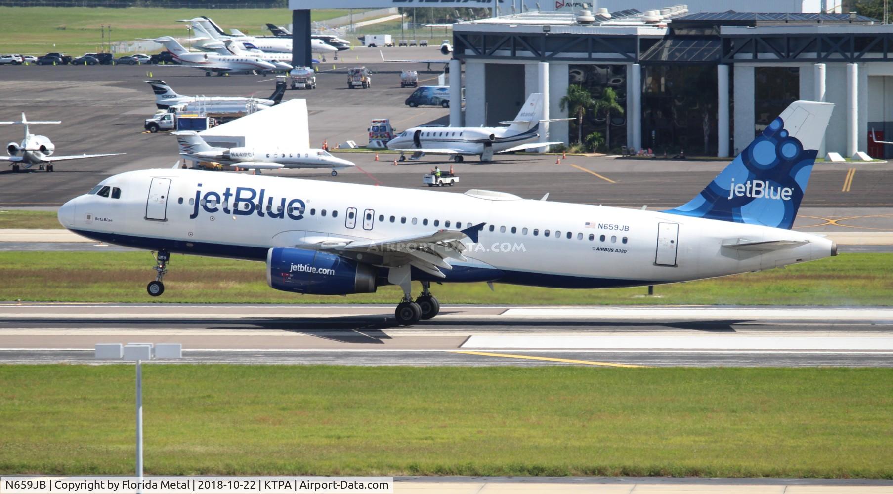 N659JB, 2007 Airbus A320-232 C/N 3190, JBU A320 zx BDL-TPA