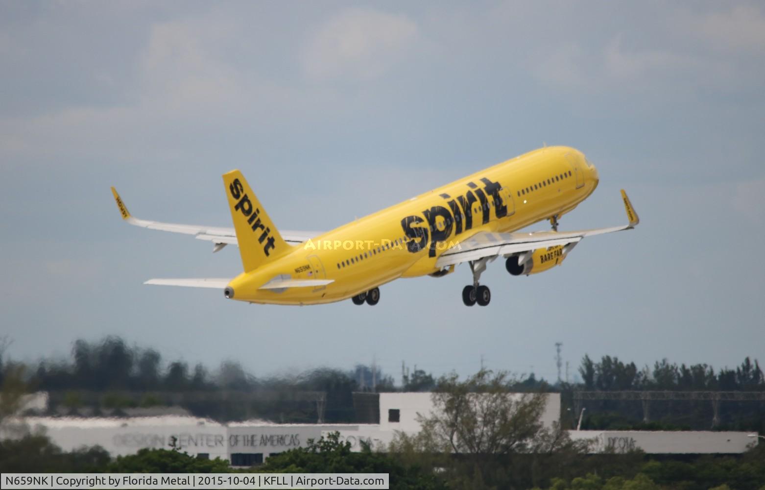 N659NK, 2015 Airbus A321-231 C/N 6770, NKS A321 zx FLL-LAX
