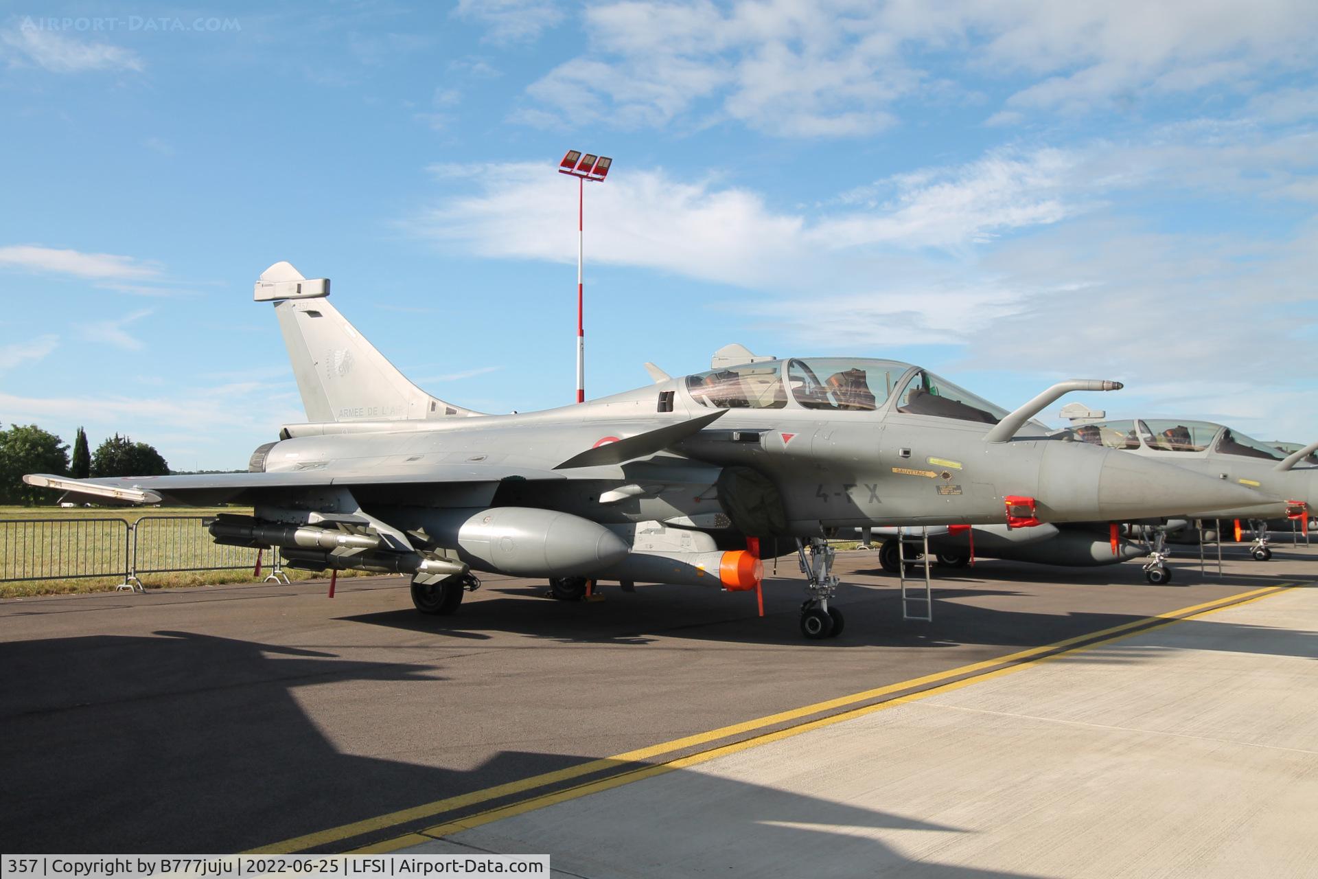 357, Dassault Rafale B C/N 357, during Saint-Dizier airshow 2022
