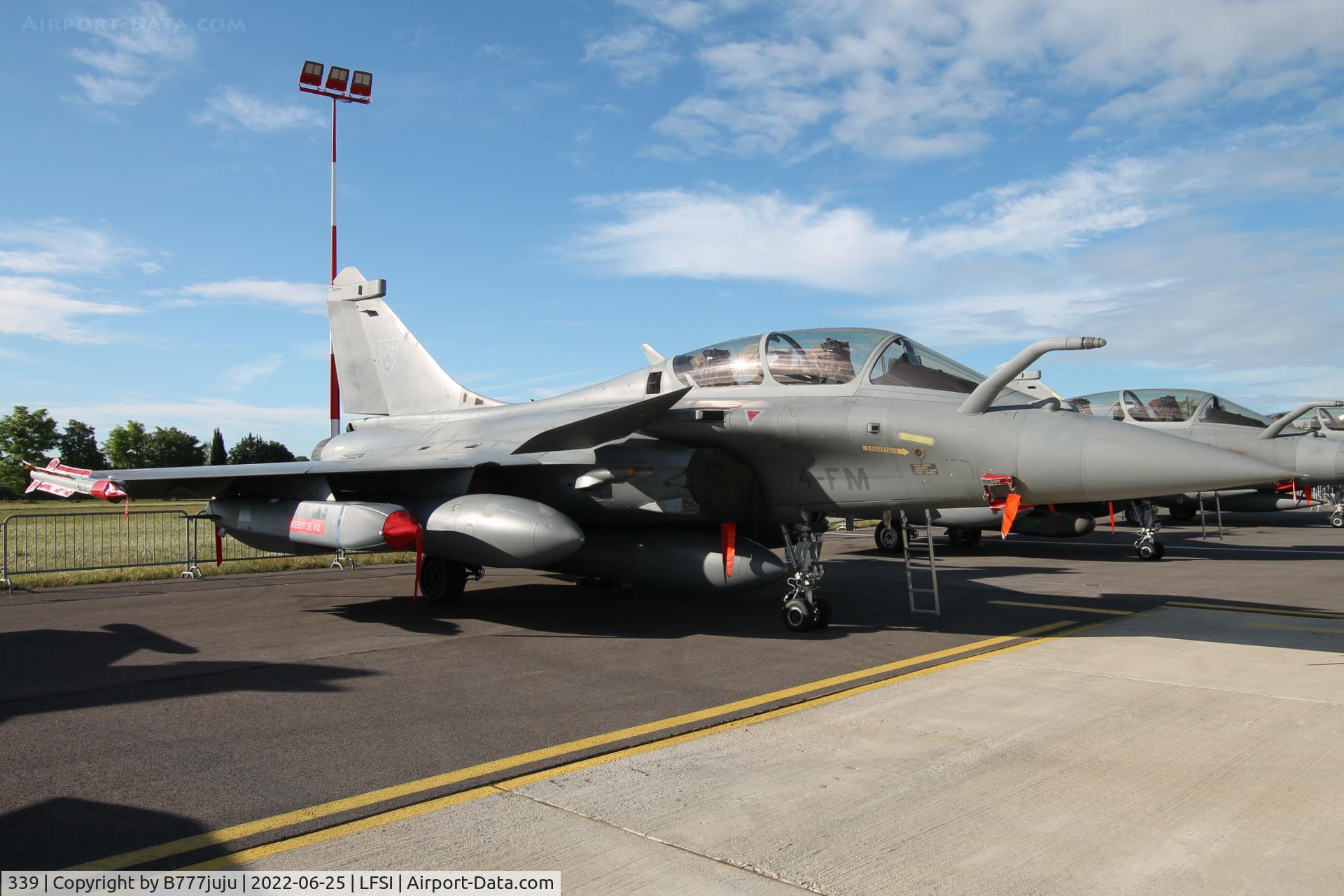 339, 2013 Dassault Rafale B C/N 339, during Saint-Dizier airshow 2022