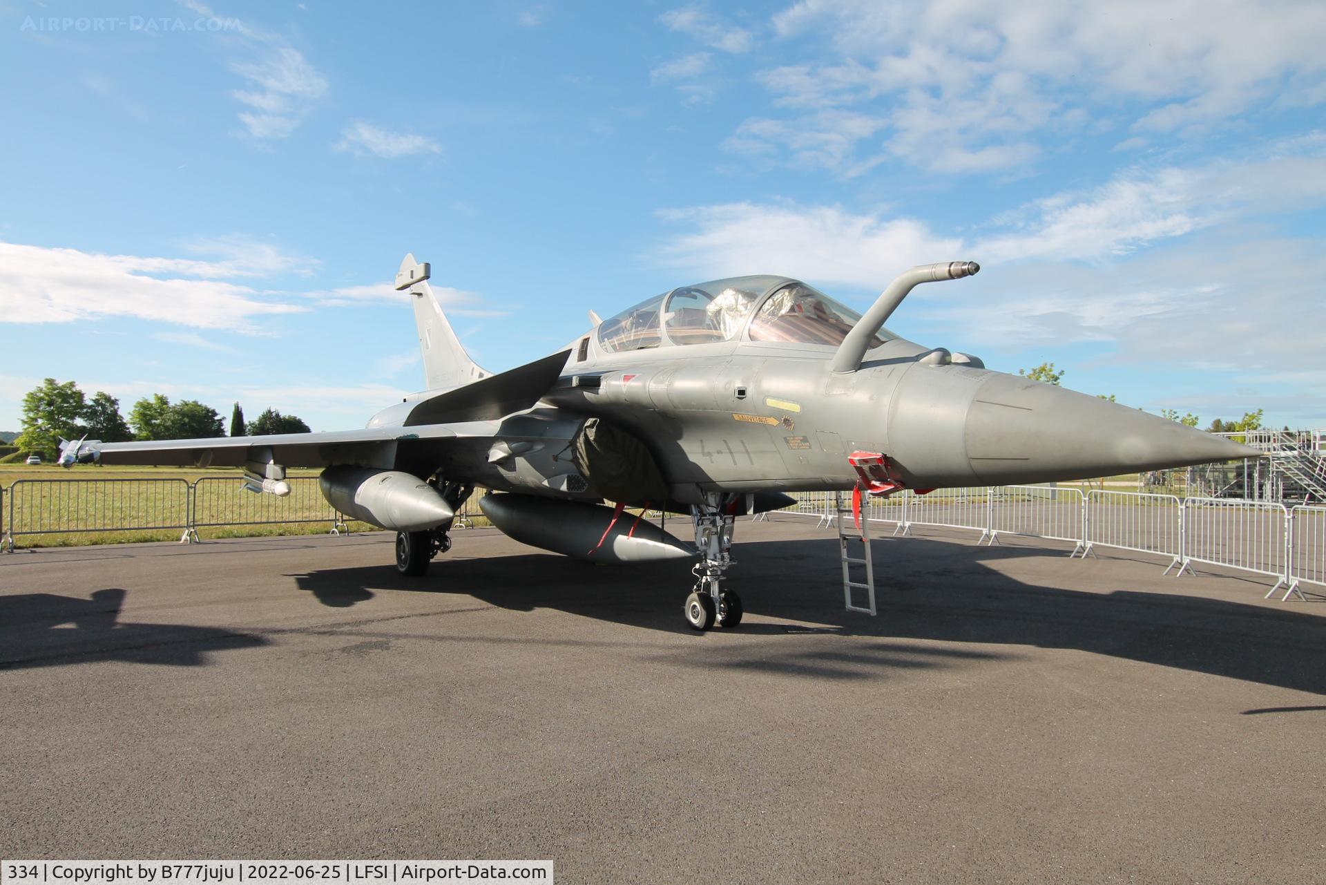 334, Dassault Rafale B C/N 334, during Saint-Dizier airshow 2022