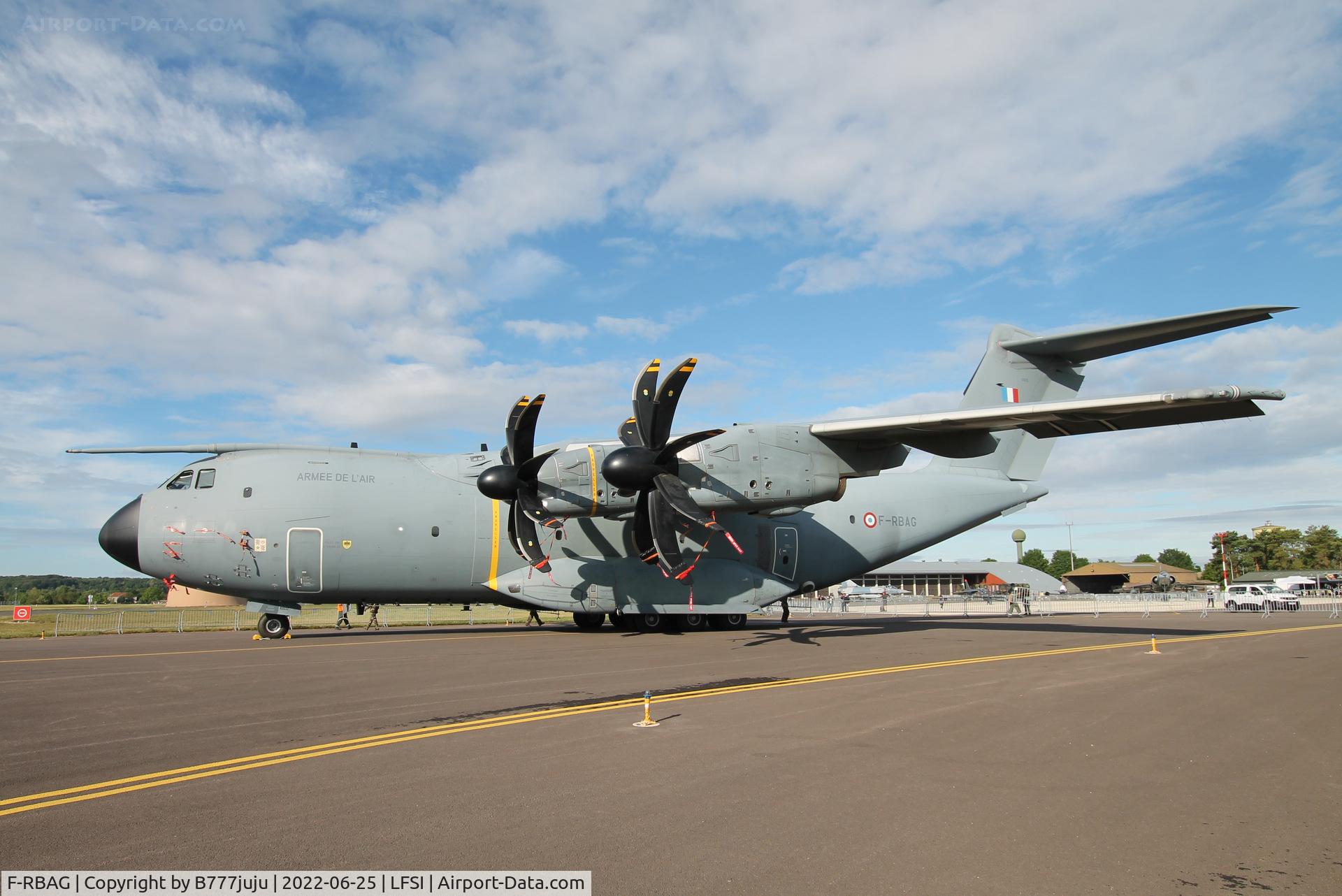 F-RBAG, 2015 Airbus A400M Atlas C/N 019, during Saint-Dizier airshow 2022