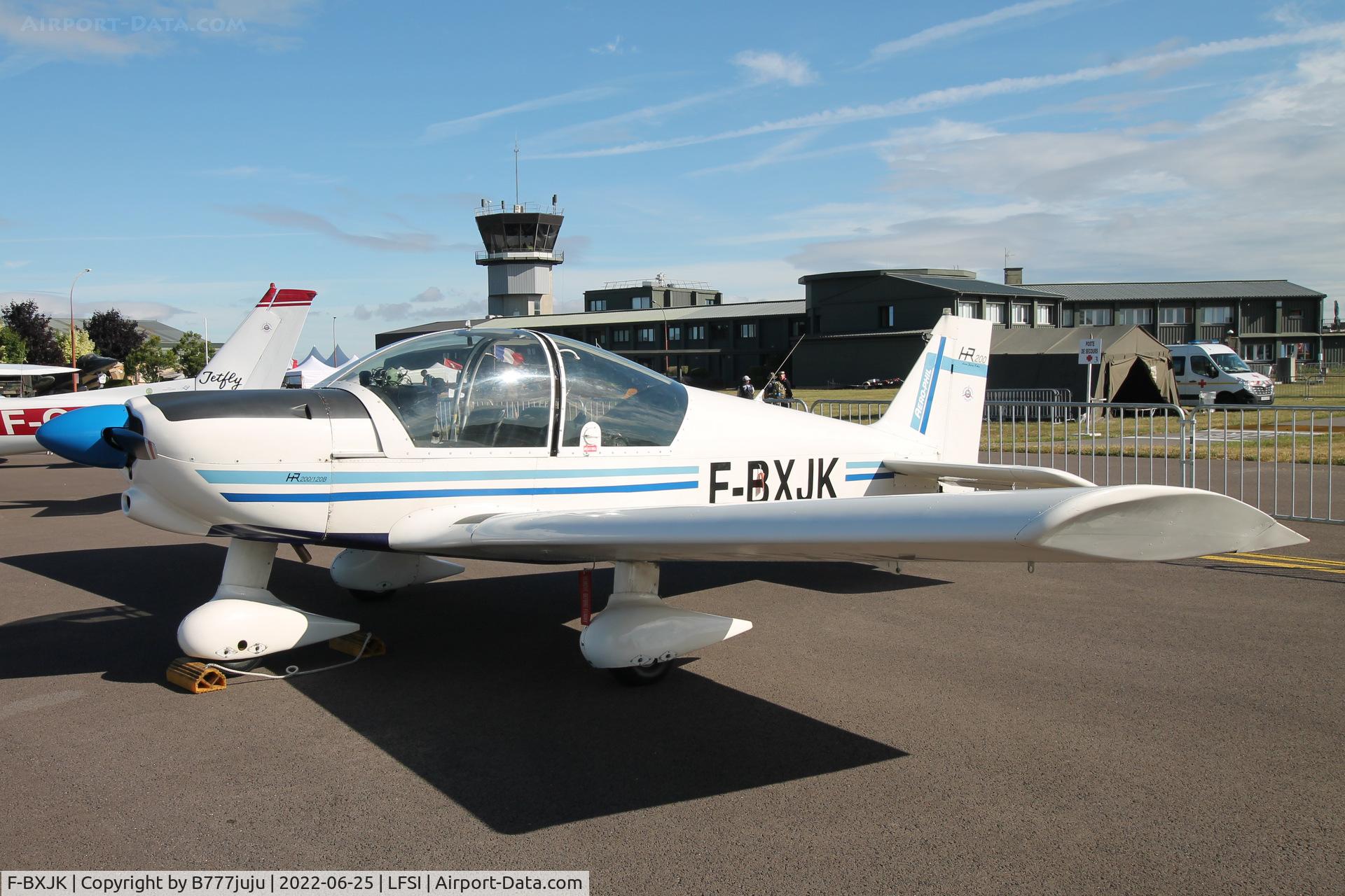 F-BXJK, Robin HR-200-120B C/N 69, during Saint-Dizier airshow 2022