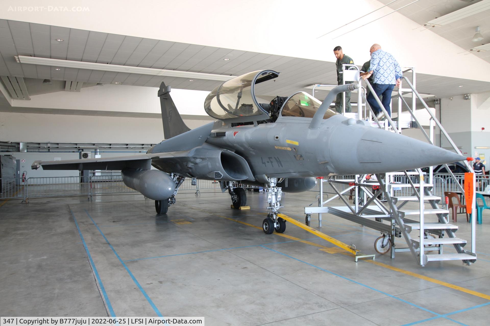 347, Dassault Rafale B C/N 347, during Saint-Dizier airshow 2022