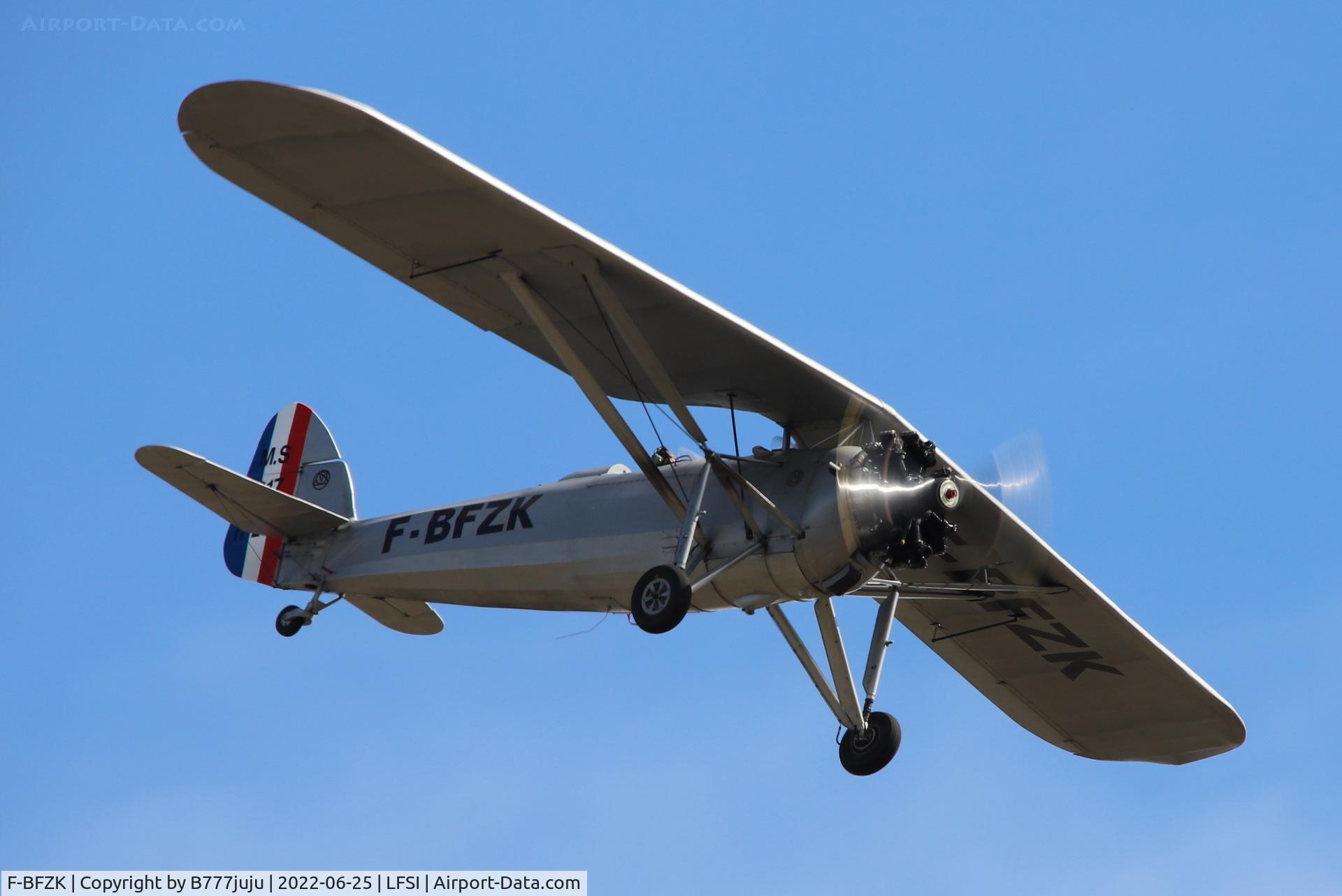 F-BFZK, Morane-Saulnier MS.317 C/N 271, during Saint-Dizier airshow 2022