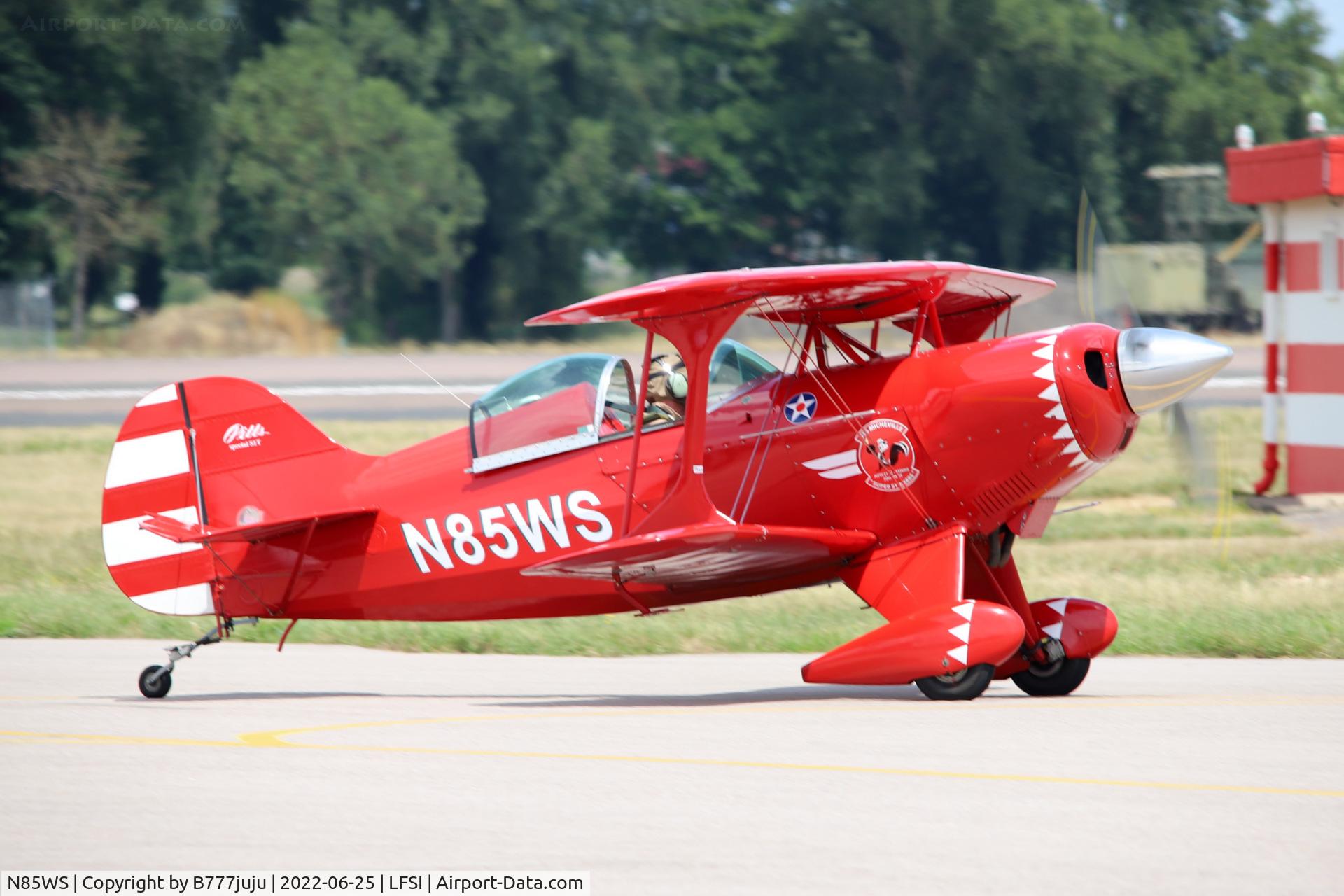 N85WS, 1985 Christen Pitts S-1T C/N 1028, during Saint-Dizier airshow 2022