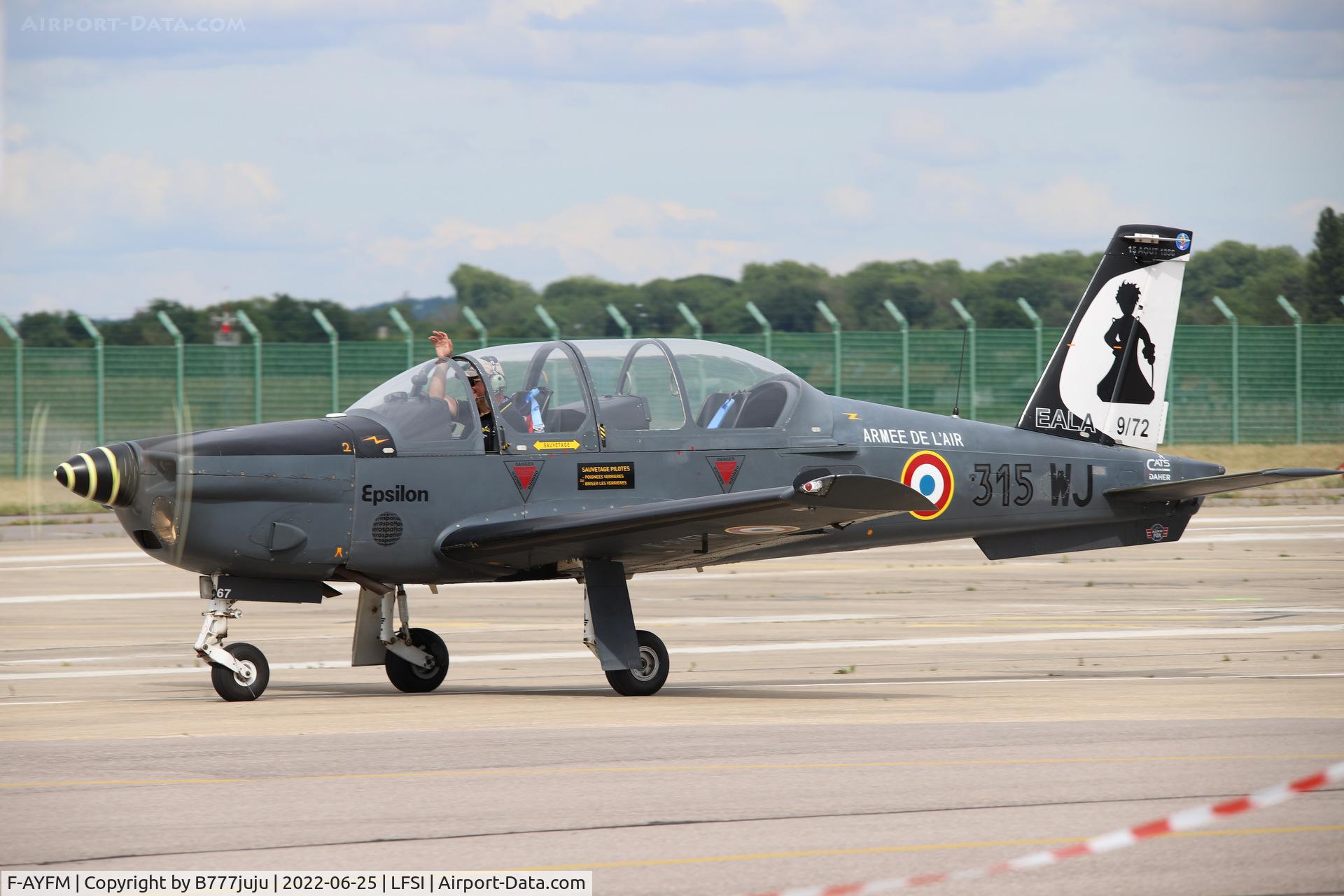 F-AYFM, Socata TB-30 Epsilon C/N 67, during Saint-Dizier airshow 2022