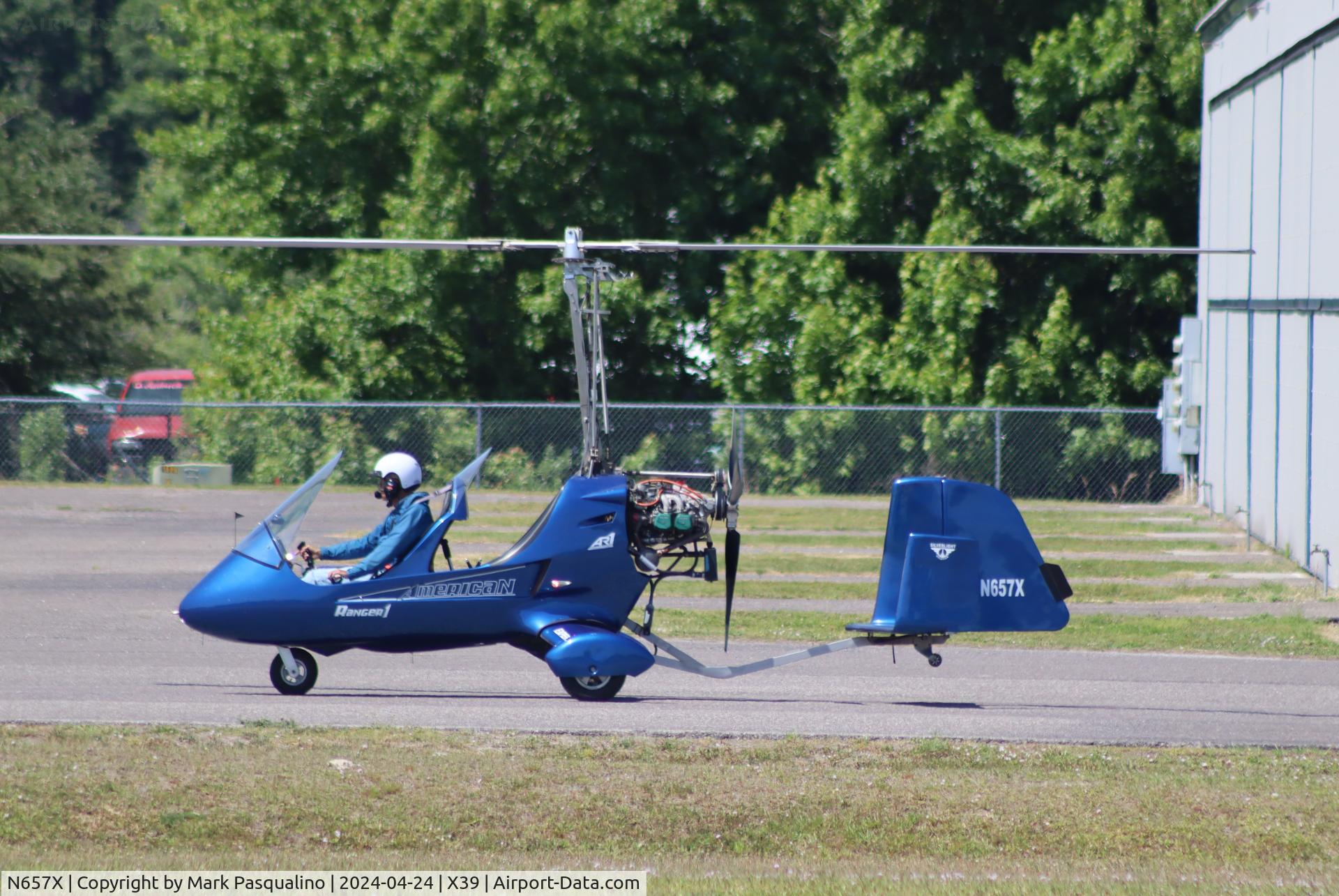 N657X, 2018 SilverLight Aviation American Ranger 1 (AR-1) C/N 0031, American Ranger 1 (AR-1)