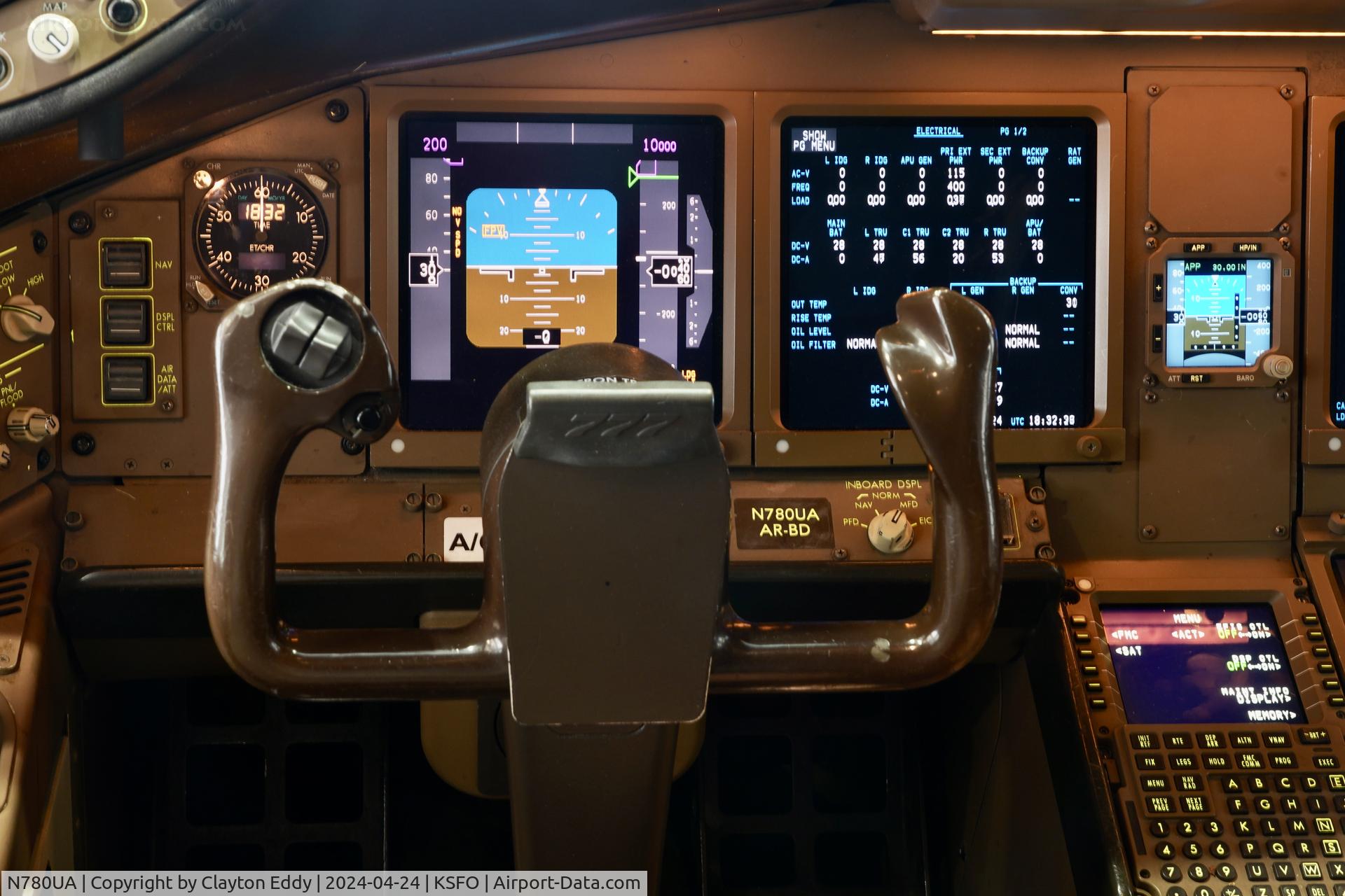 N780UA, 1996 Boeing 777-222 C/N 26944, SFO 2024.
