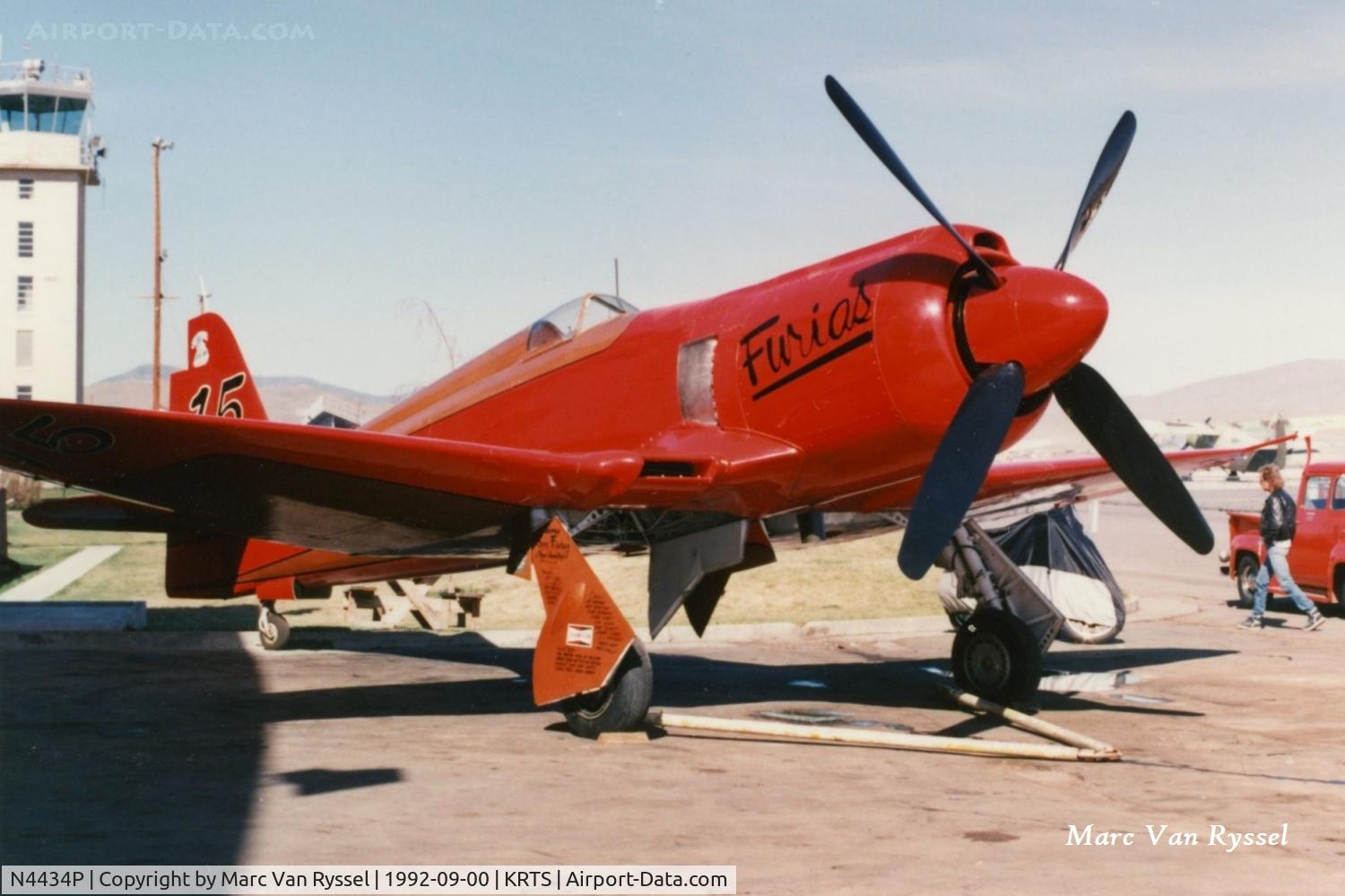 N4434P, 1951 Hawker Sea Fury FB.11 C/N 41H/636336, #15 Furias  N4434P was flown by Lloyd Hamilton at Reno Air Races in september 1992.