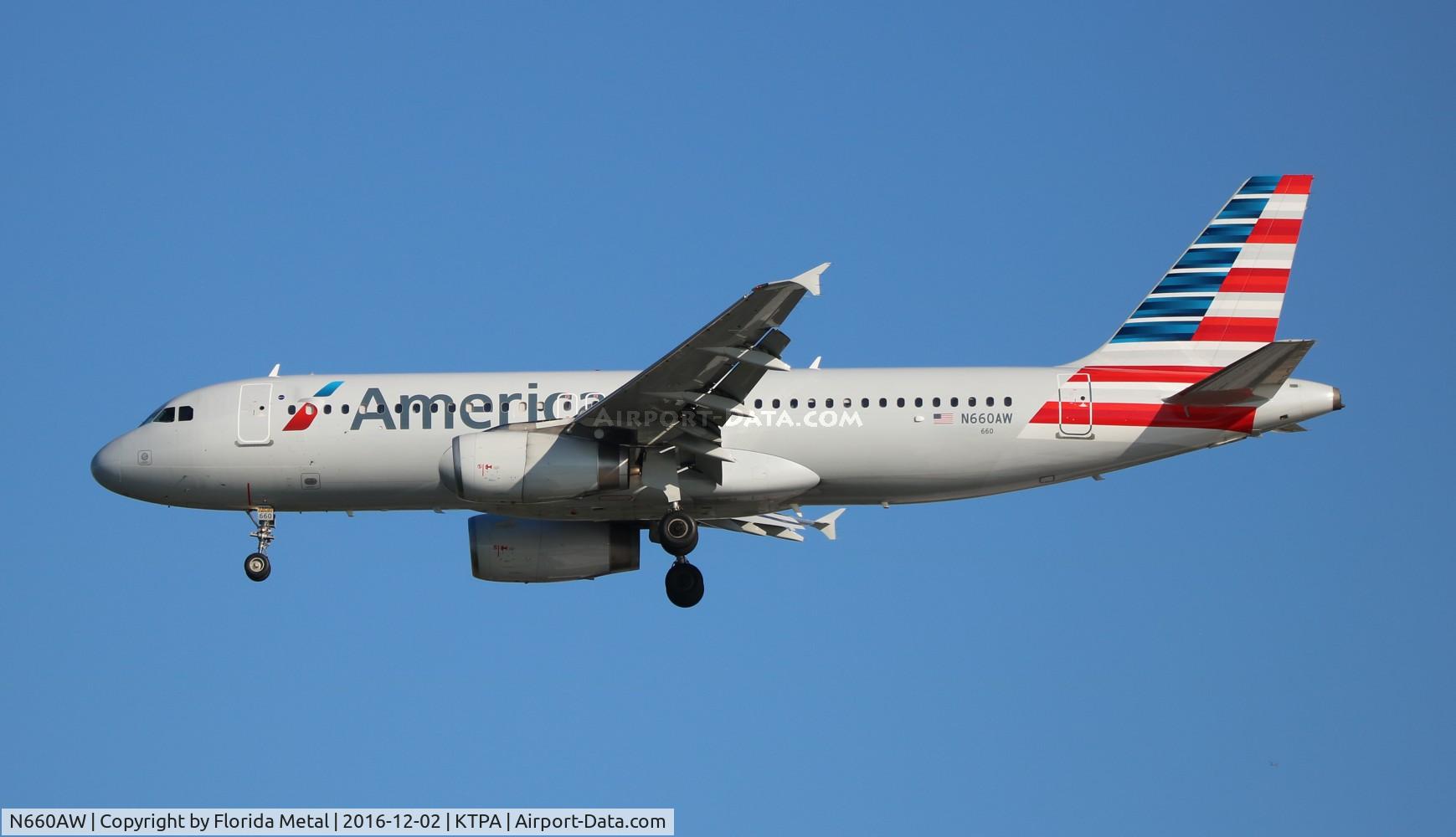 N660AW, 2000 Airbus A320-232 C/N 1234, AAL 320 zx CLT-TPA
