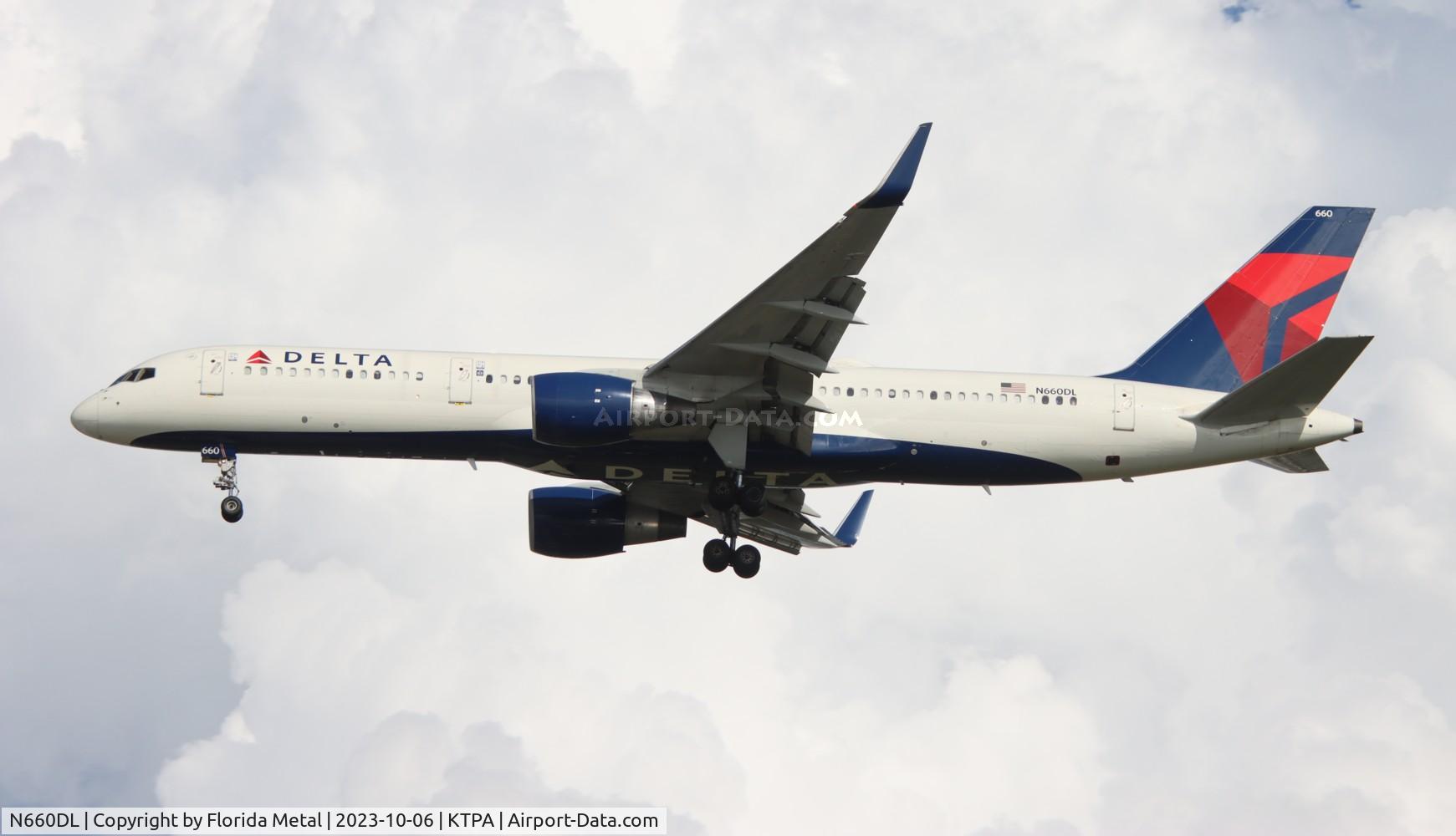 N660DL, 1990 Boeing 757-232 C/N 24422, DAL 752 zx ATL-TPA