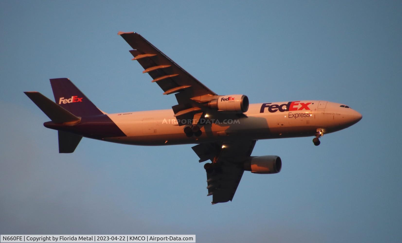 N660FE, 1995 Airbus A300F4-605R C/N 759, FedEx A300 zx IND-MCO
