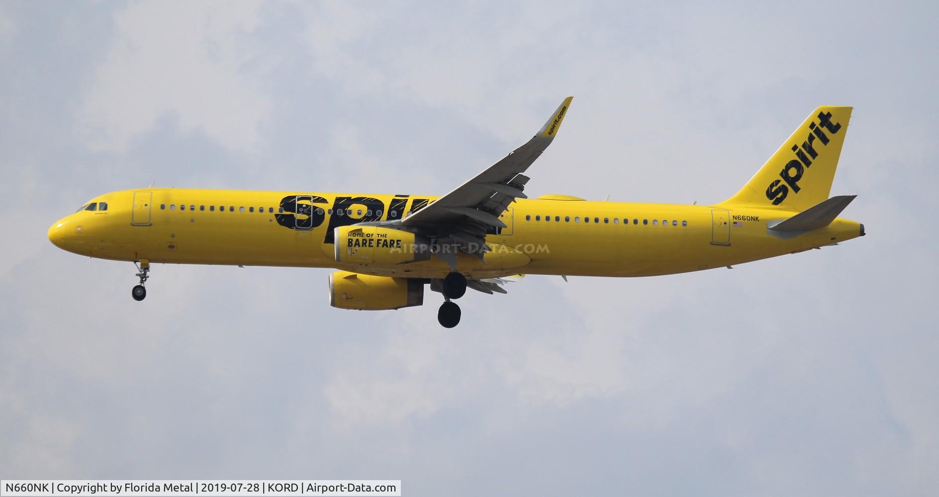 N660NK, 2015 Airbus A321-231 C/N 6804, NKS A321 zx LAS-ORD