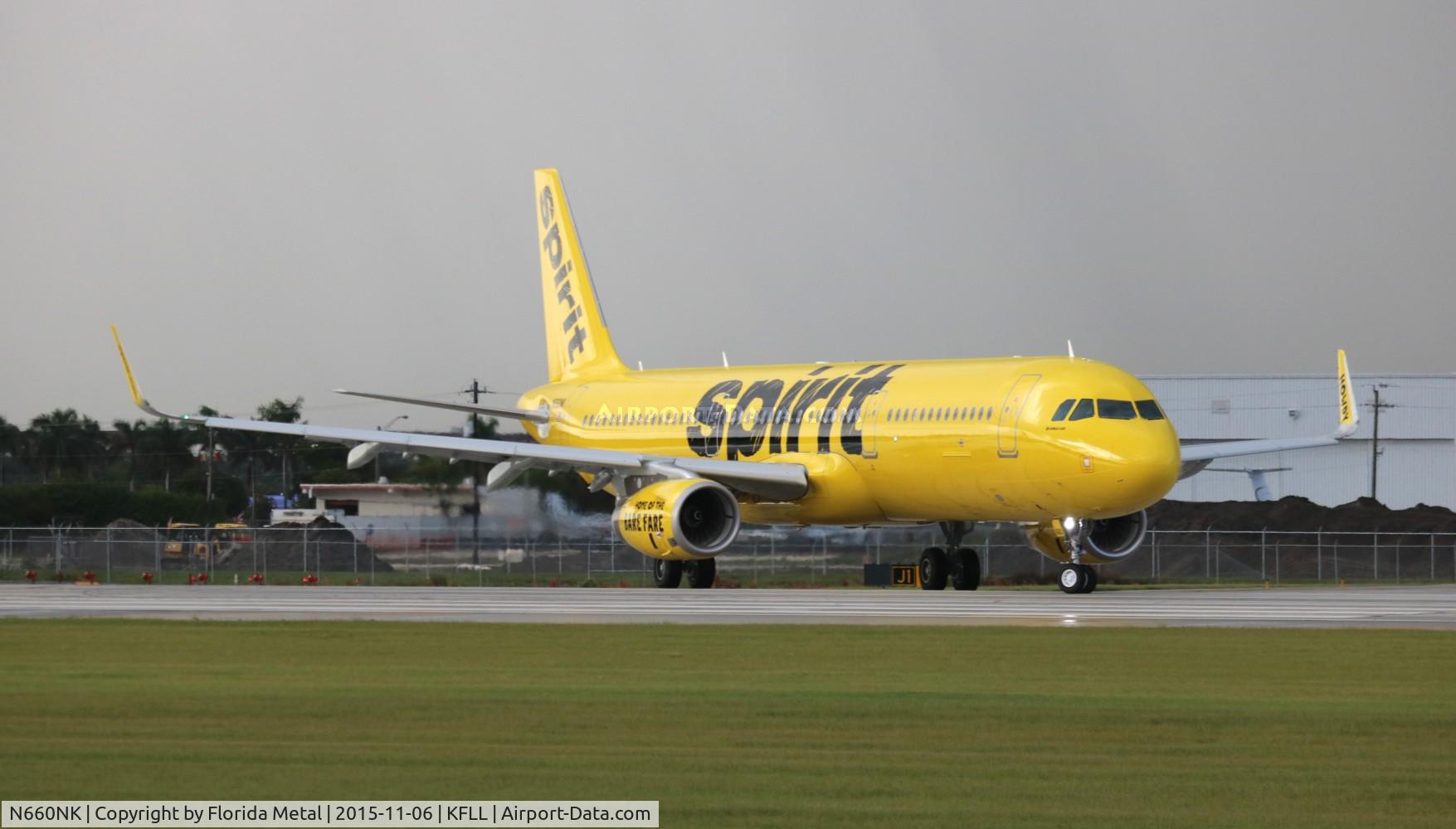 N660NK, 2015 Airbus A321-231 C/N 6804, NKS A321 zx FLL-SJU