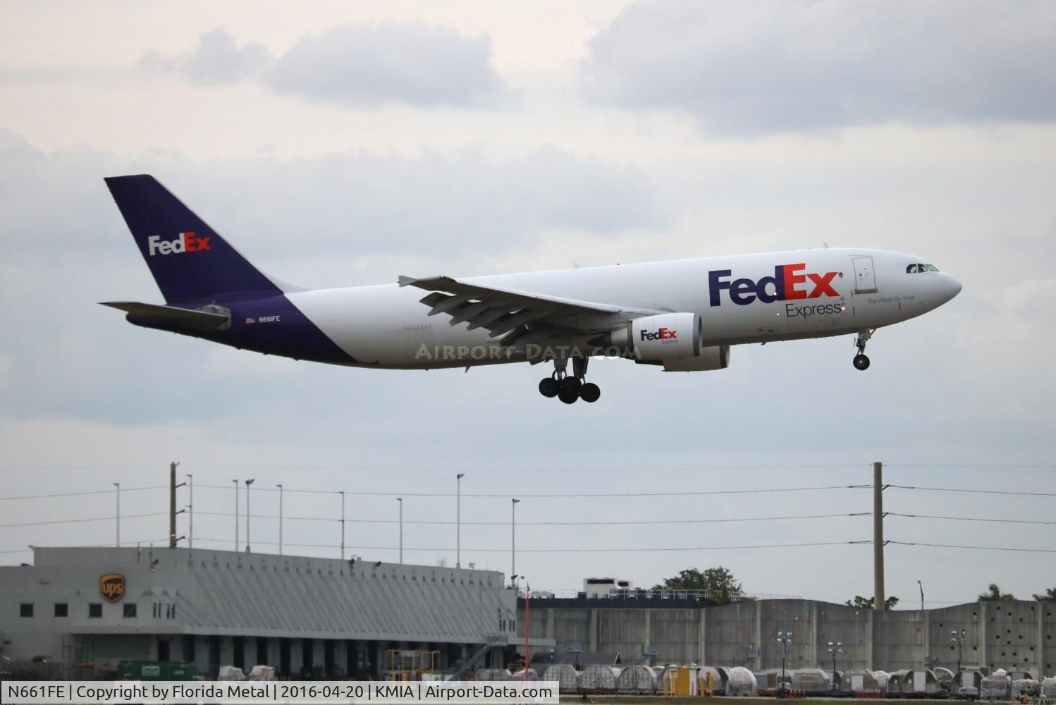 N661FE, 1995 Airbus A300F4-605R C/N 760, FedEx A300 zx IND-MIA