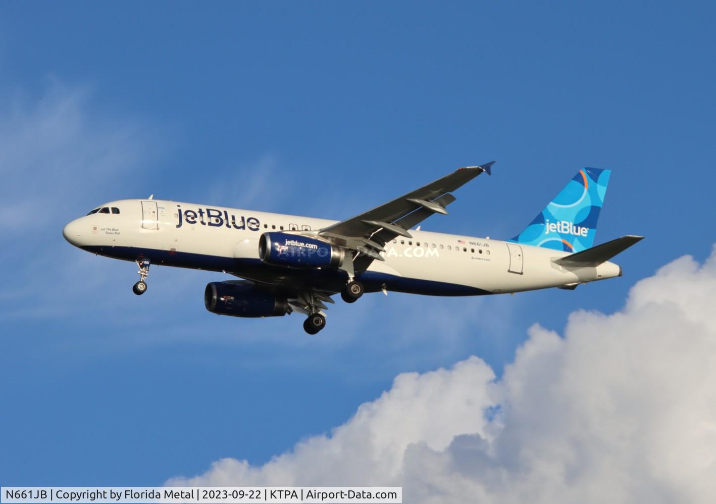 N661JB, 2007 Airbus A320-232 C/N 3228, JBU A320 zx LGA-TPA