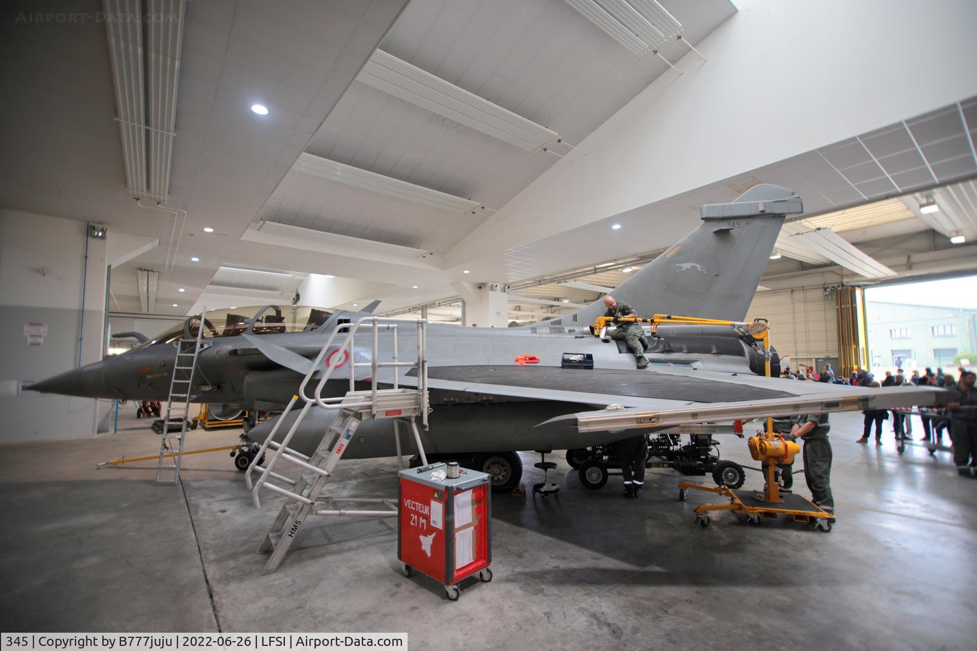 345, Dassault Rafale B C/N 345, during Saint-Dizier airshow 2022