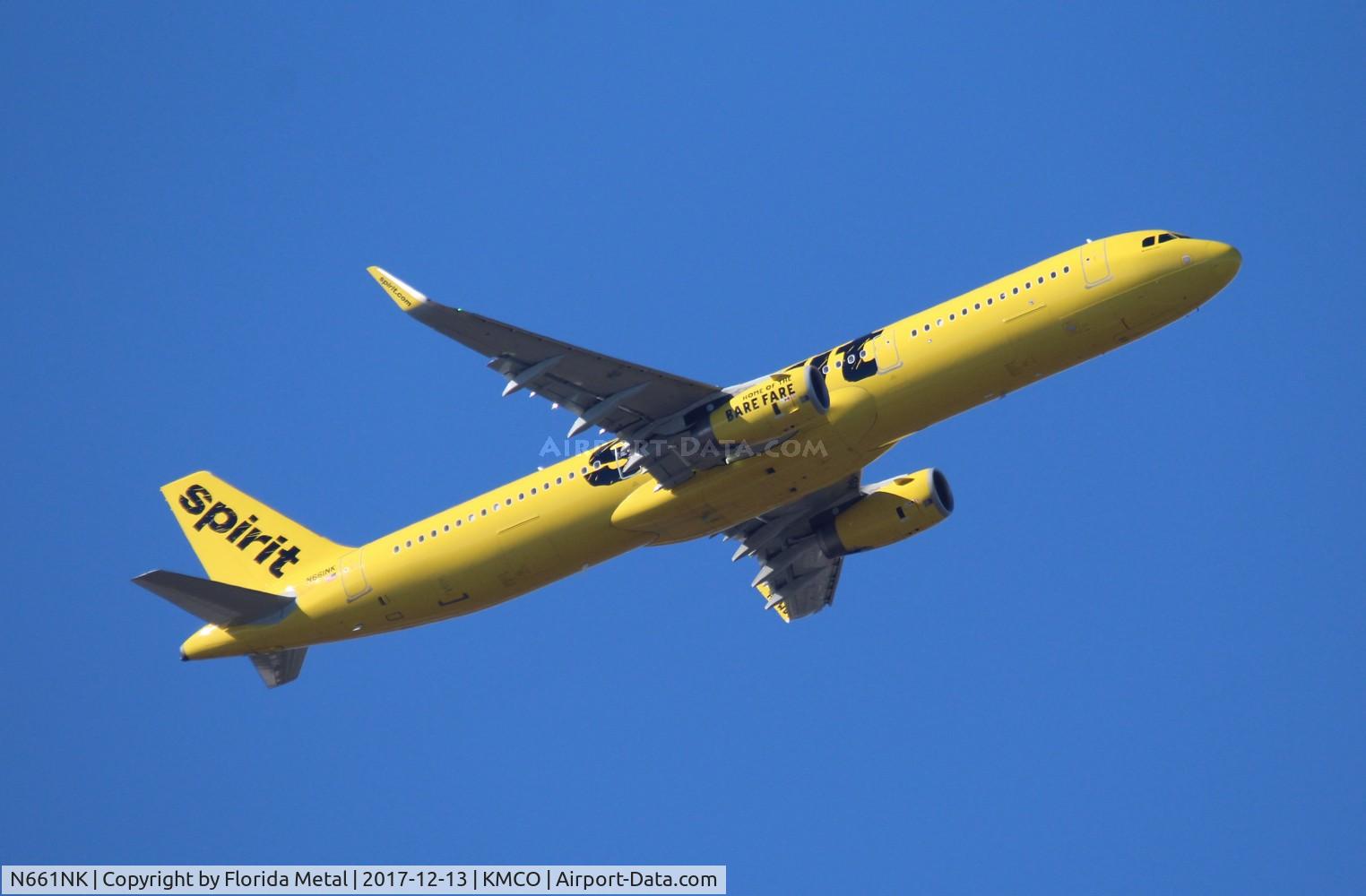 N661NK, 2015 Airbus A321-231 C/N 6867, NKS A321 zx MCO-MCI