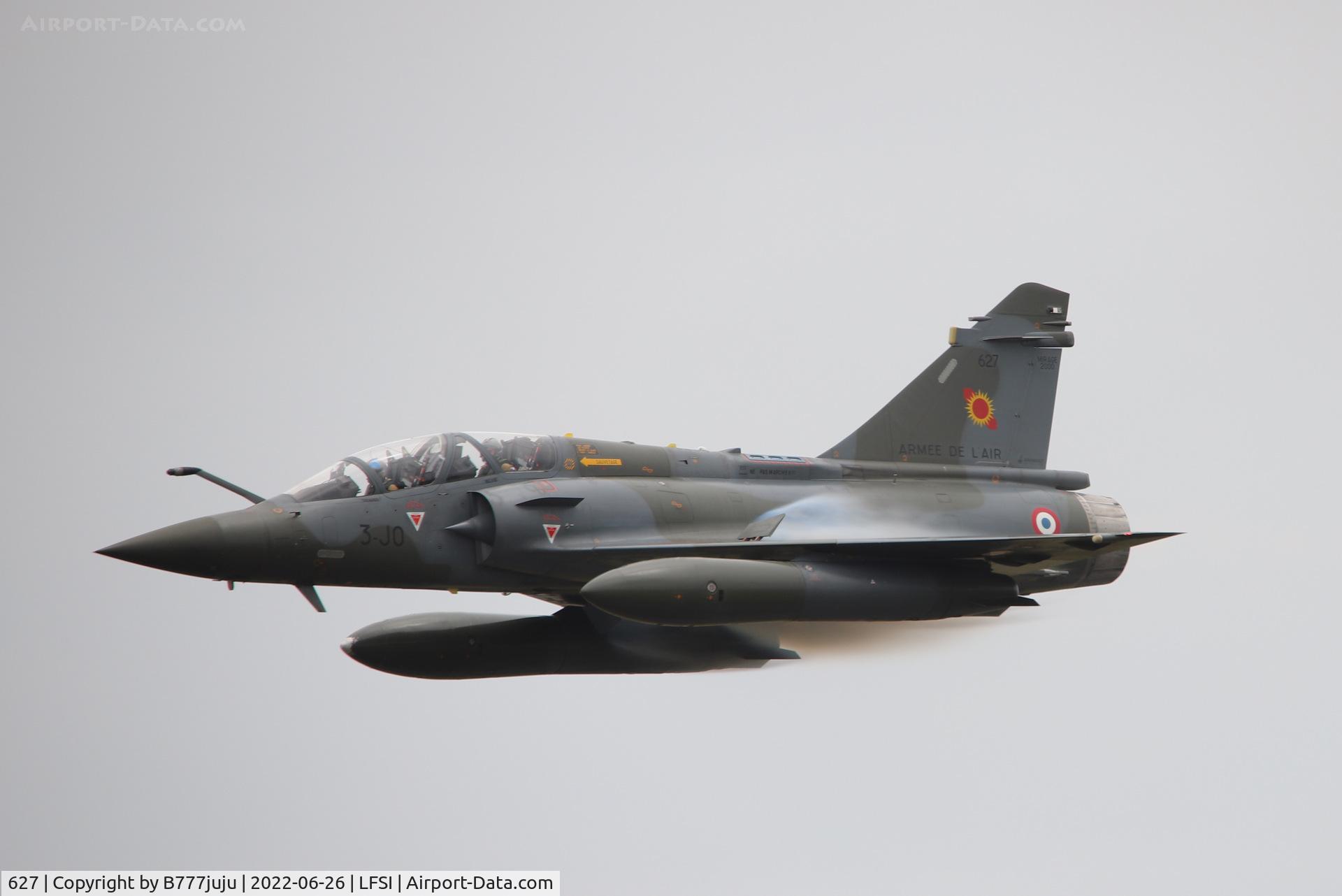 627, Dassault Mirage 2000D C/N 429, during Saint-Dizier airshow 2022
new code 3-JO