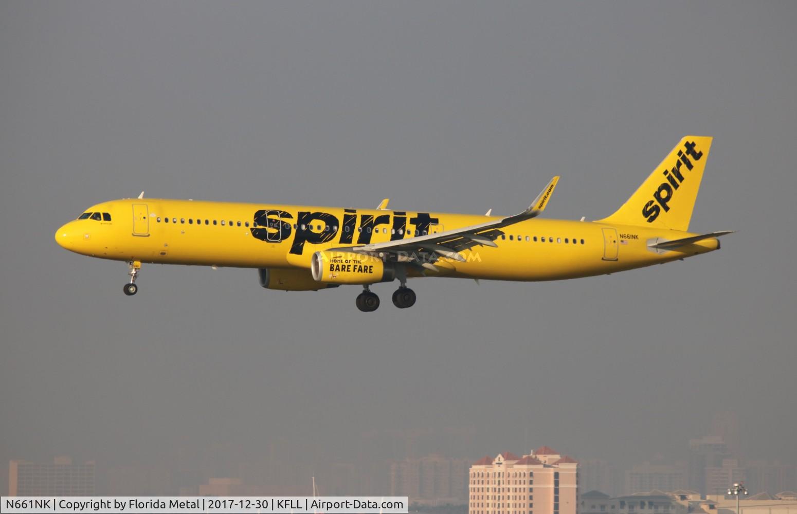 N661NK, 2015 Airbus A321-231 C/N 6867, NKS A321 zx PHL-FLL