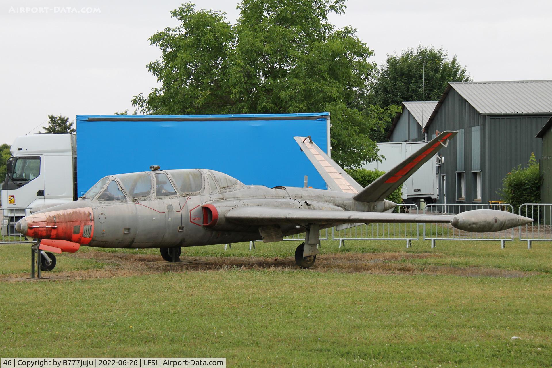46, Fouga CM-170 Magister C/N 46, during Saint-Dizier airshow 2022