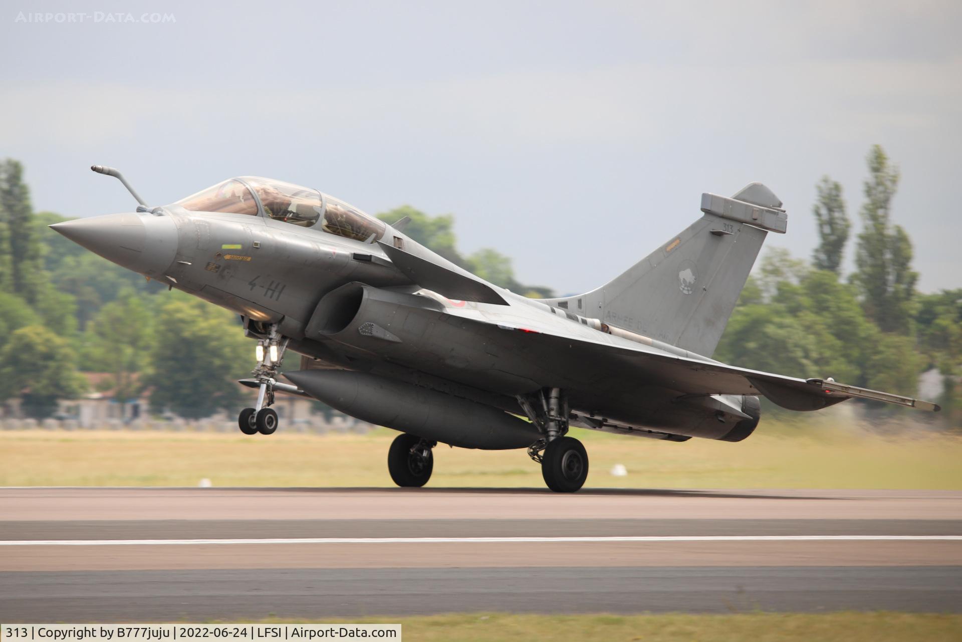 313, Dassault Rafale B C/N 313, during Saint-Dizier airshow