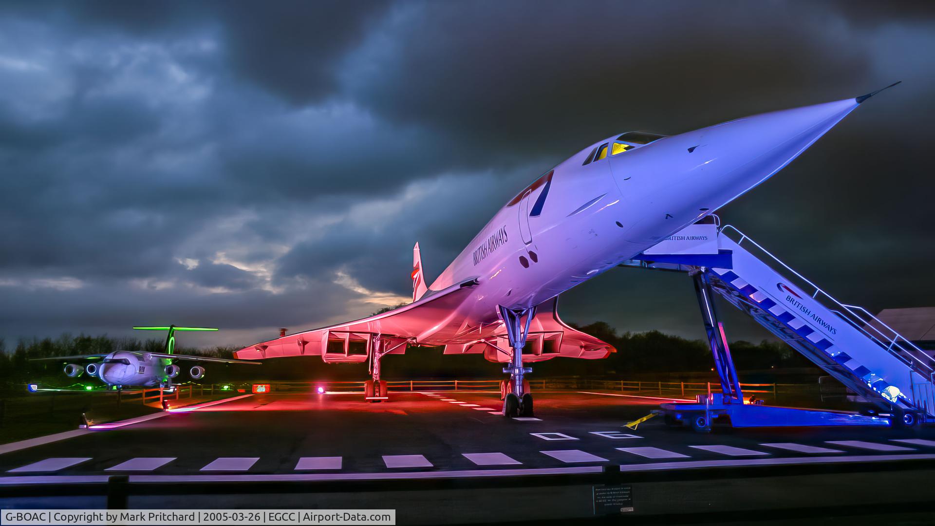 G-BOAC, 1975 Aerospatiale-BAC Concorde 1-102 C/N 100-004, Manchester Airport Viewing Park