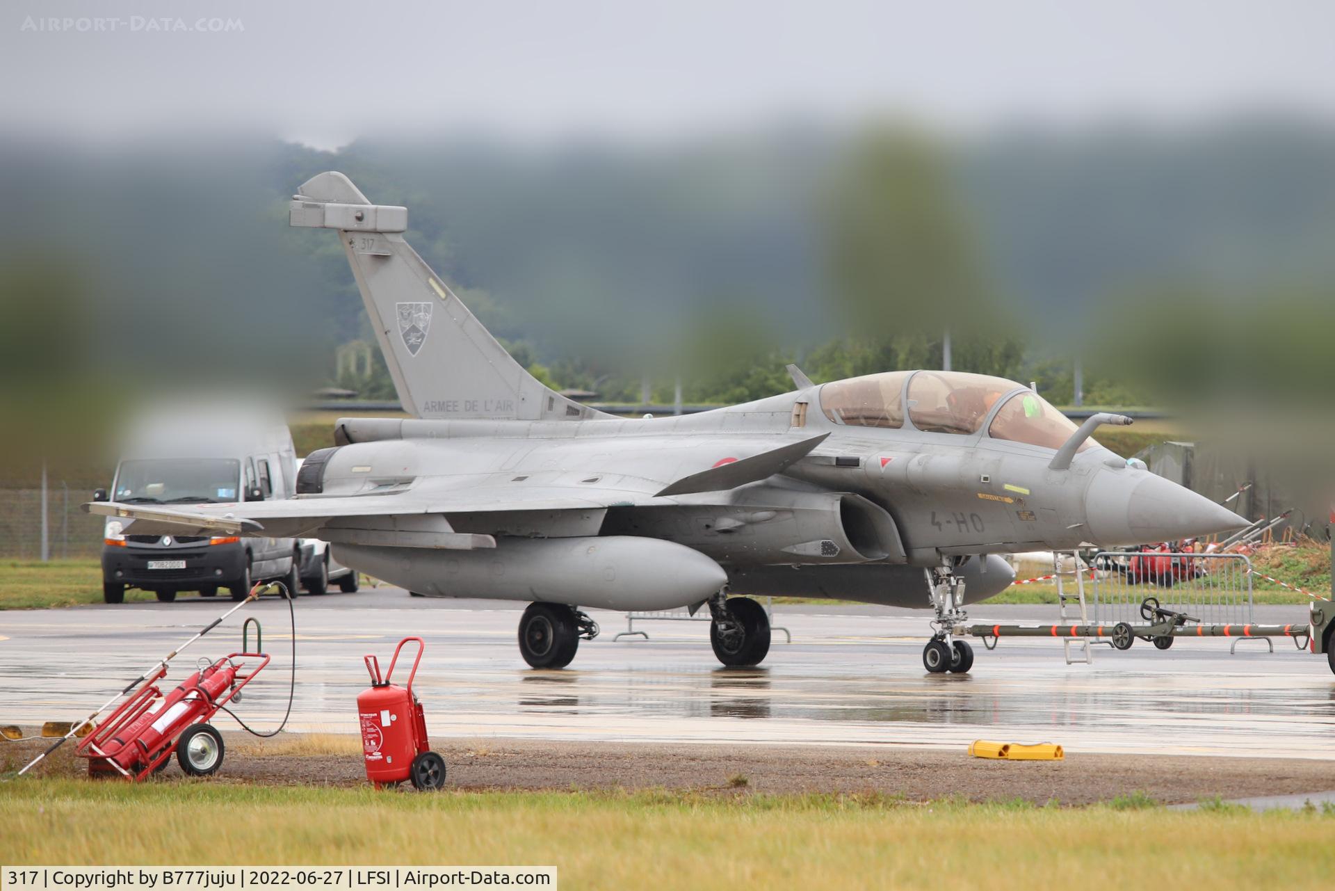 317, Dassault Rafale B C/N 317, during Saint-Dizier Airshow 2022