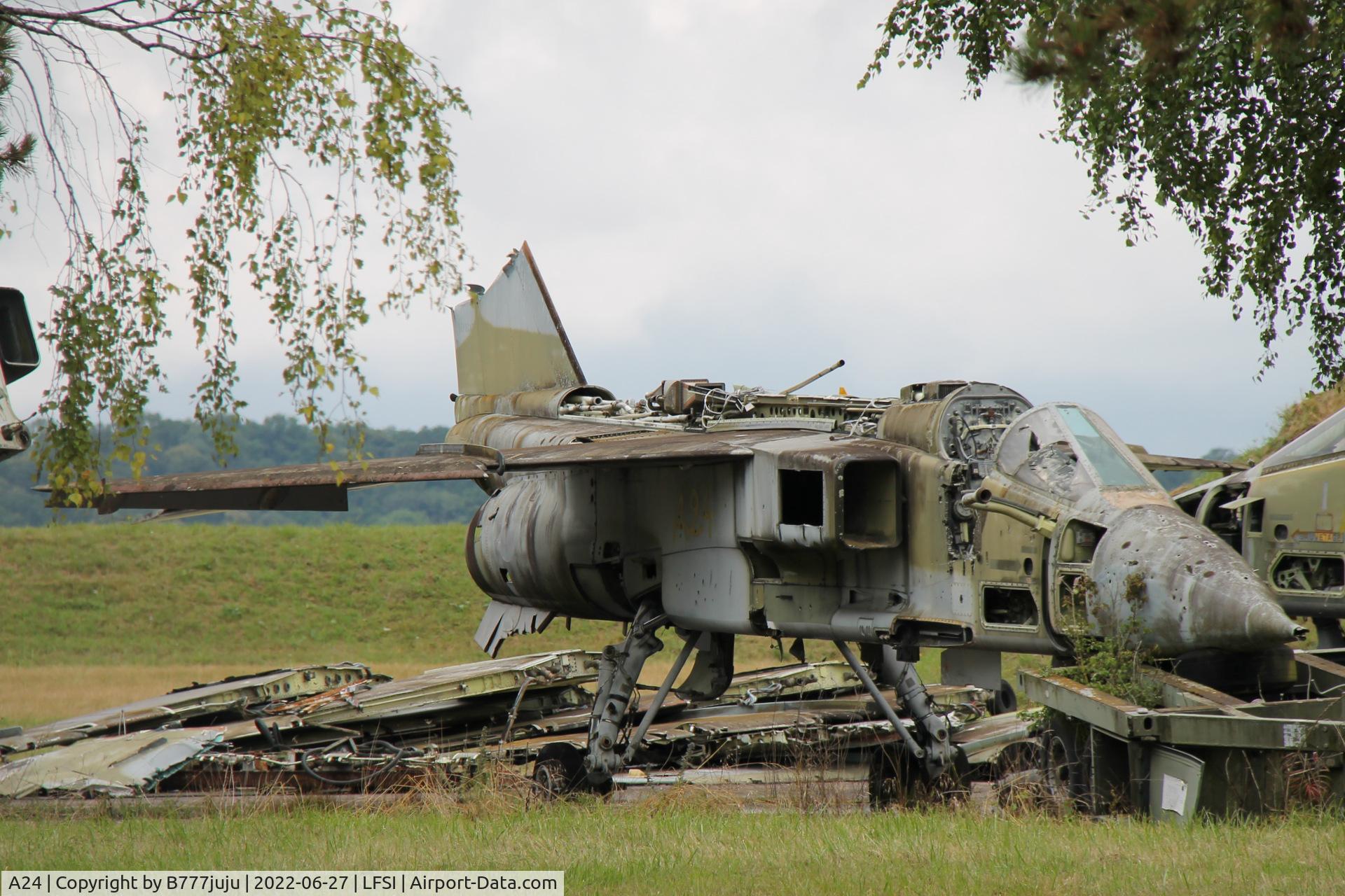 A24, Sepecat Jaguar A C/N A24, wreck at Saint-Dizier