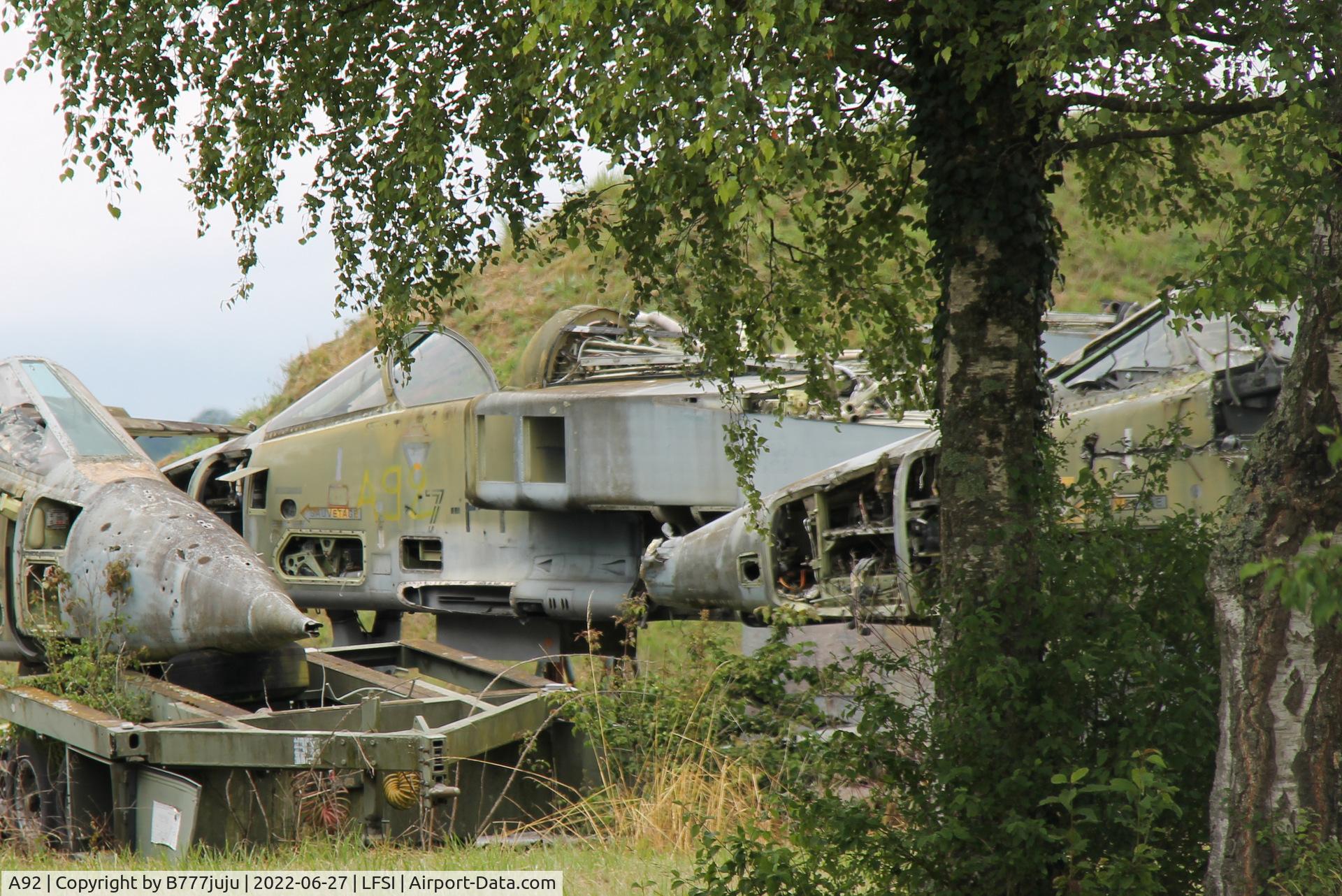 A92, Sepecat Jaguar A C/N A92, wreck at Saint-Dizier