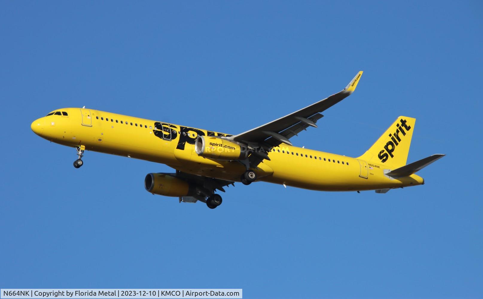 N664NK, 2016 Airbus A321-231 C/N 7021, NKS A321 zx DFW-MCO