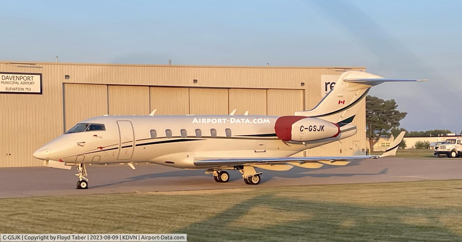 C-GSJK, 2013 Bombardier BD-100-1A10 Challenger 300 C/N 20433, ON THE RAMP AT REVV AVIATION DAVENPORT IOWA