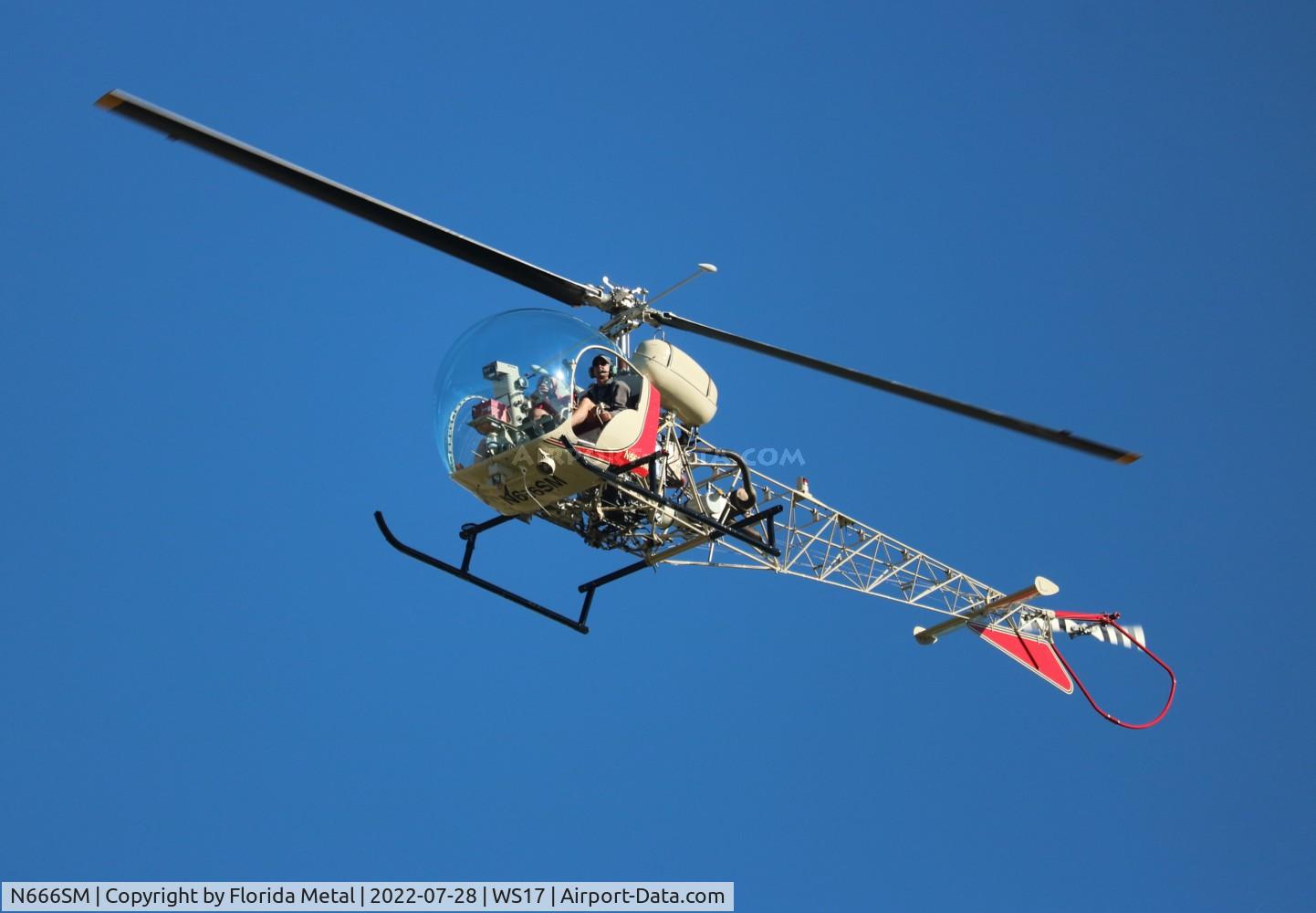 N666SM, Bell 47G-3B-1 Sioux C/N 3533, OSH 22 zx