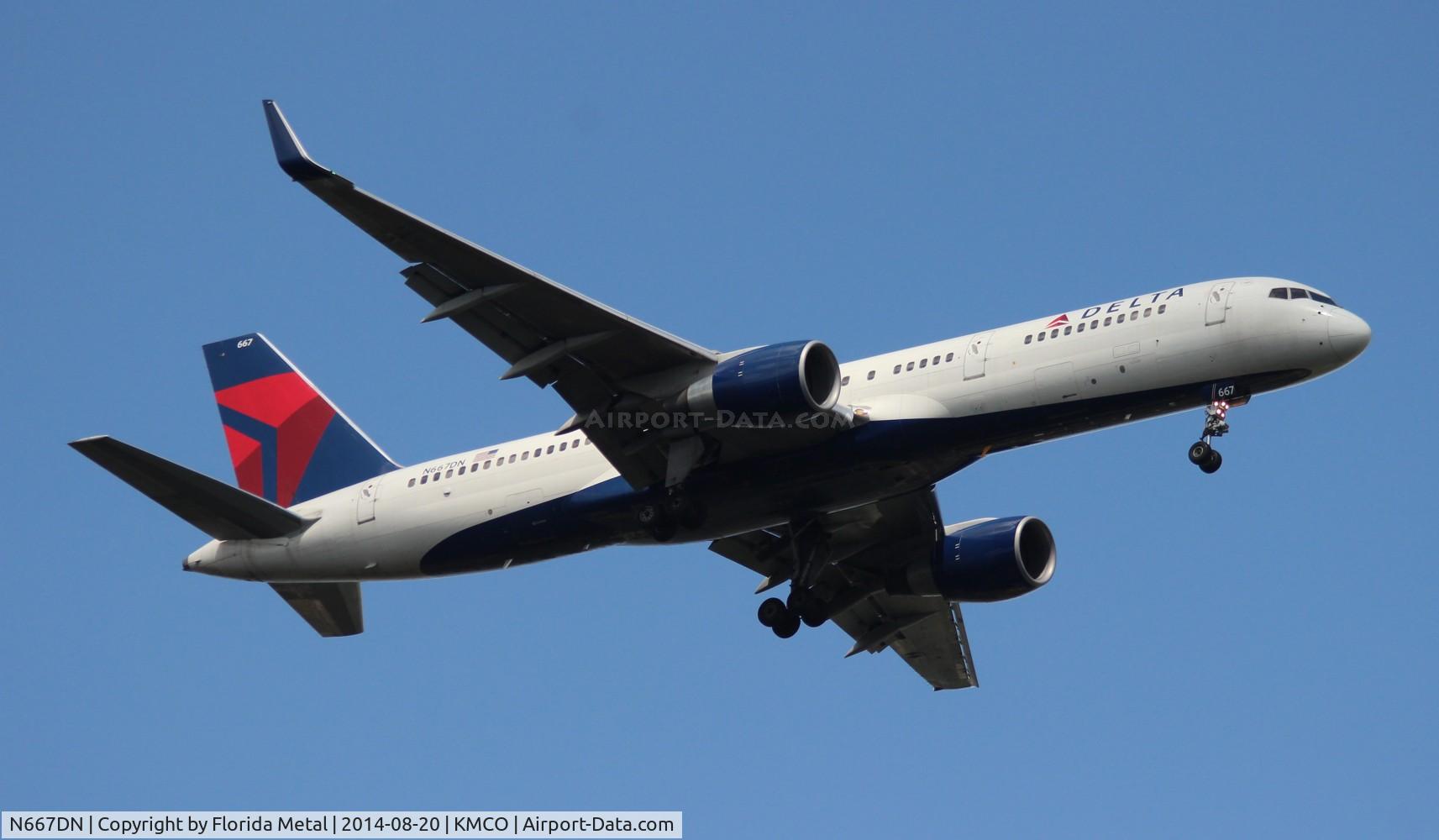 N667DN, 1991 Boeing 757-232 C/N 25035, DAL 752 zx DTW-MCO