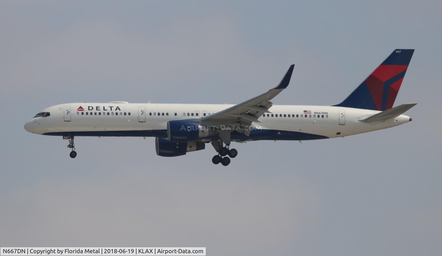 N667DN, 1991 Boeing 757-232 C/N 25035, DAL 752 zx ATL-LAX