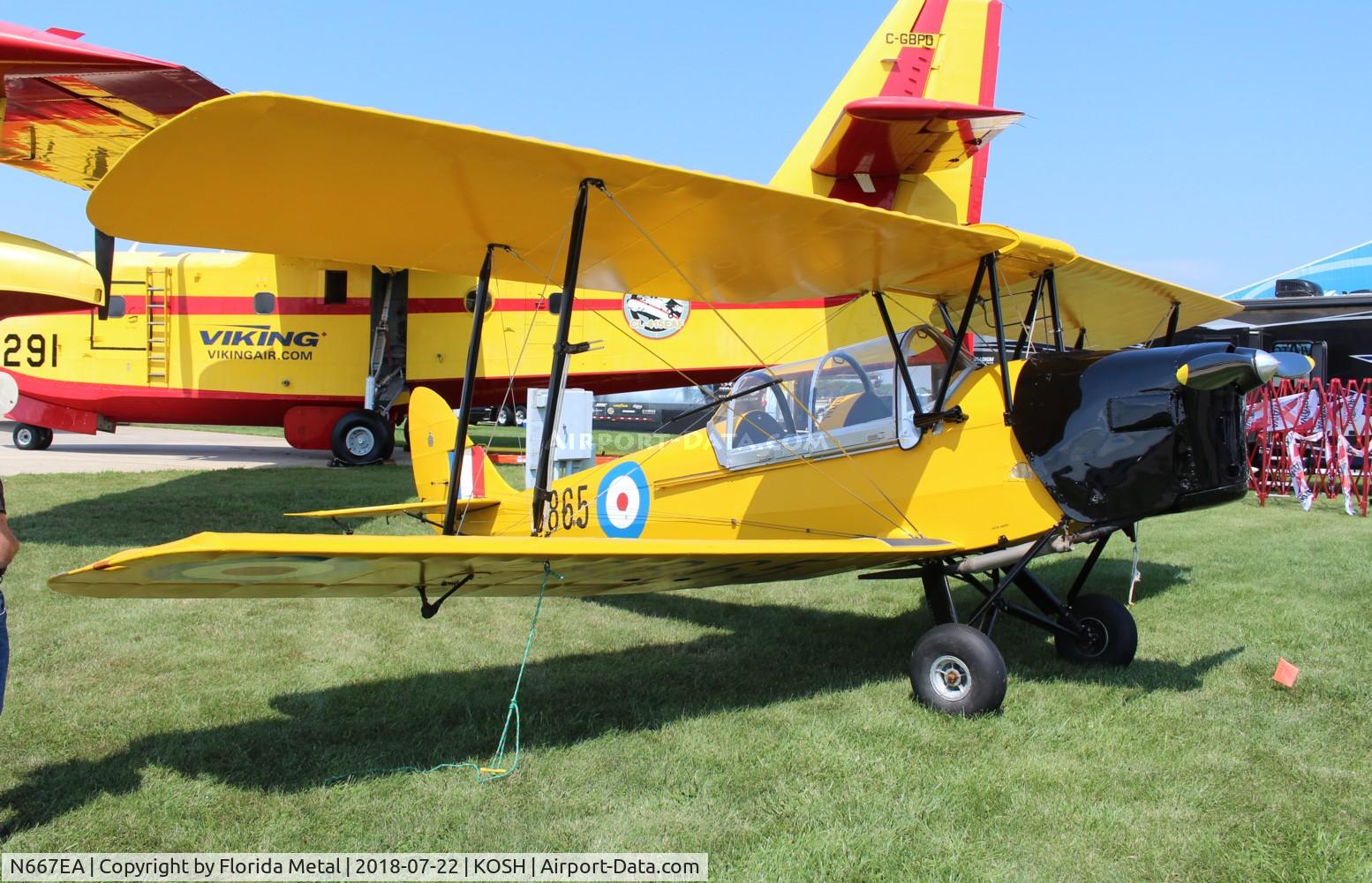 N667EA, 1942 De Havilland Canada DH-82C Tiger Moth C/N DHC1667, DH-82 zx